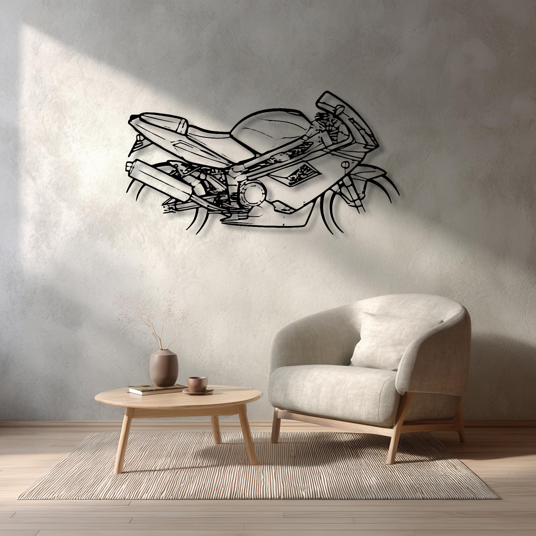 1000S 2005 Silhouette Metal Wall Art