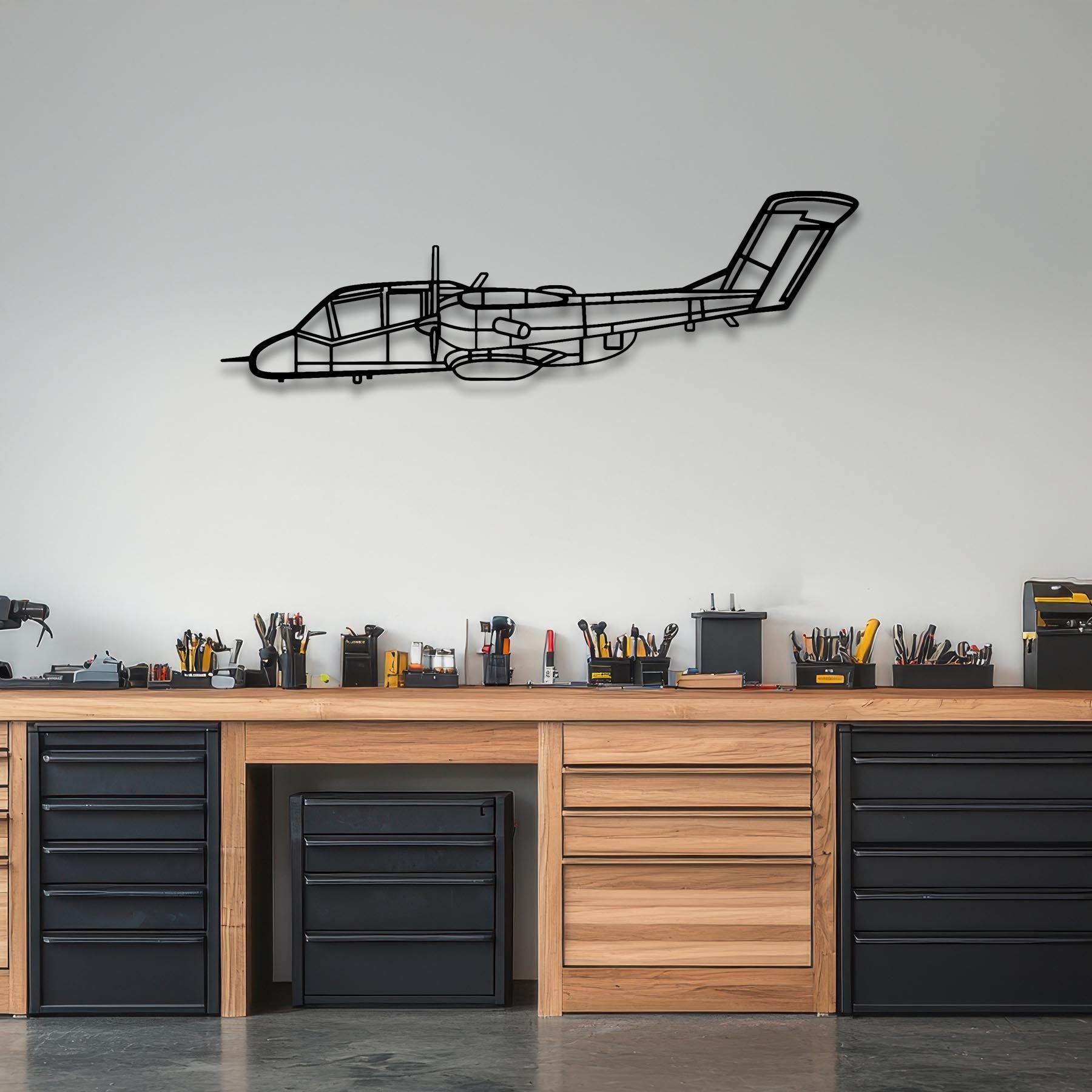 1000 Front Metal Aircraft Wall Art - NCP0510