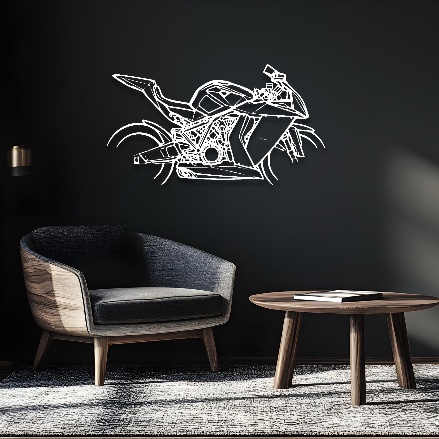 1190 RC8 2008 Silhouette Metal Wall Art