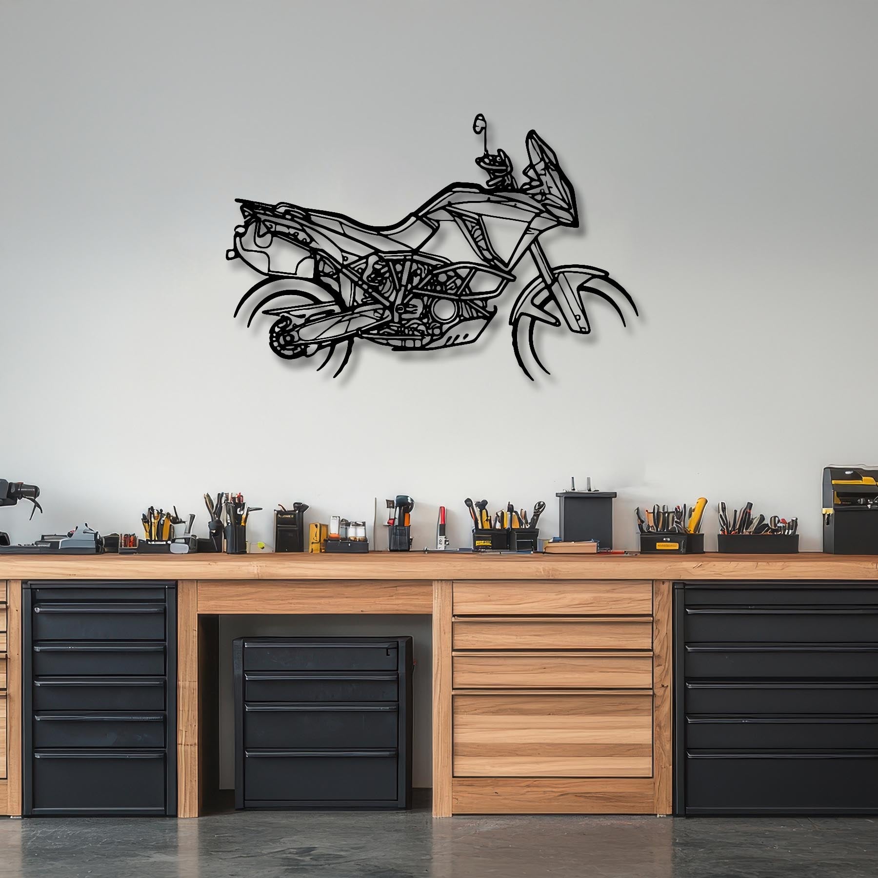 1290 Adventure R 2018 Silhouette Metal Wall Art