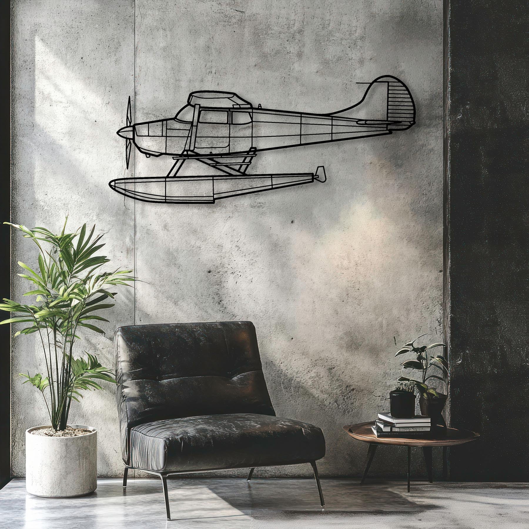 170B Float Metal Aircraft Wall Art - NCP0204