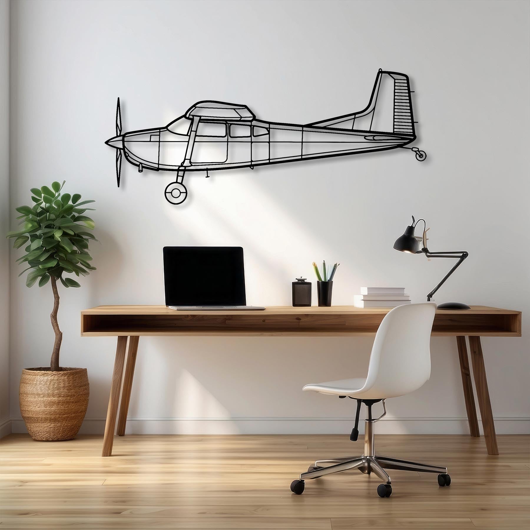 180K Metal Aircraft Wall Art - NCP0153