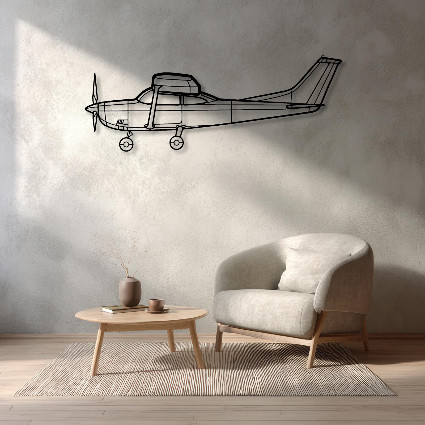 182H Skylane Metal Aircraft Wall Art - NCP0154