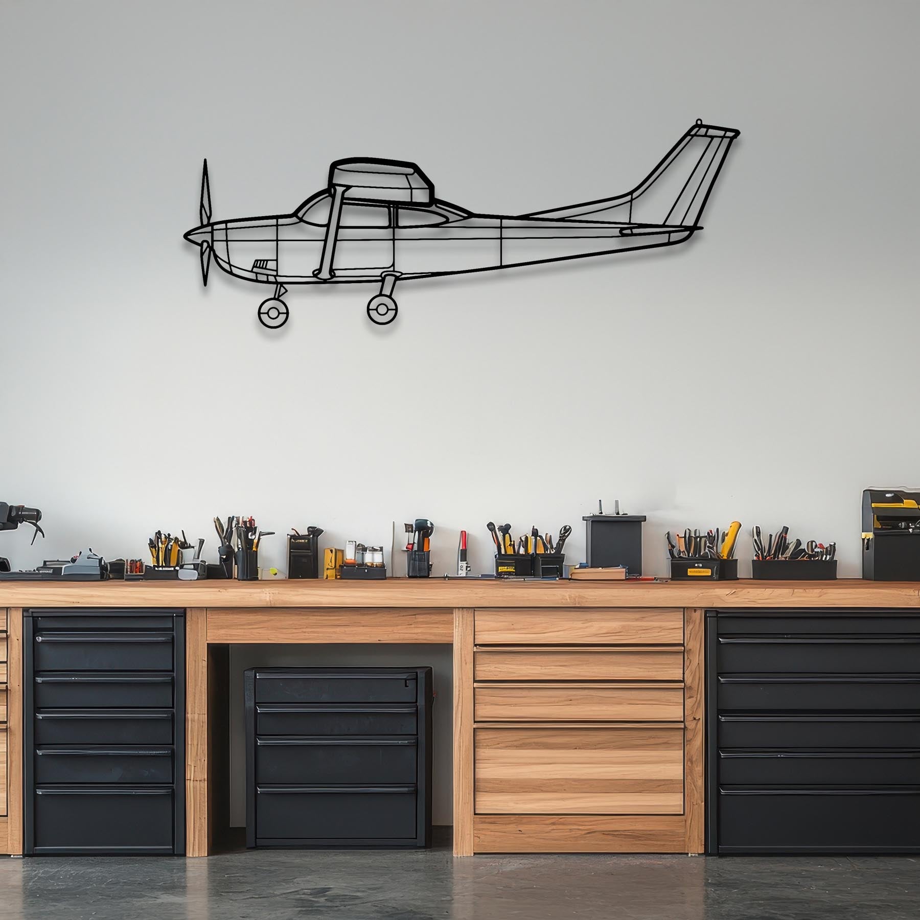 182H Skylane Metal Aircraft Wall Art - NCP0154
