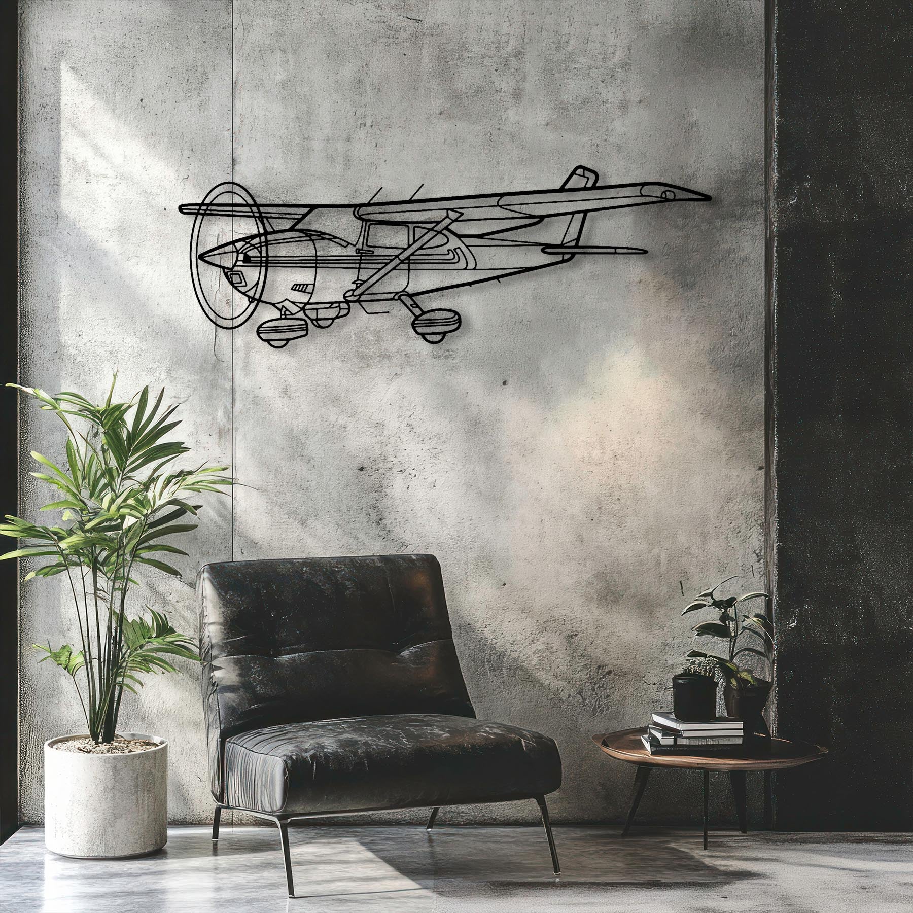 182Q Skylane Angle Metal Aircraft Wall Art - NCP0355