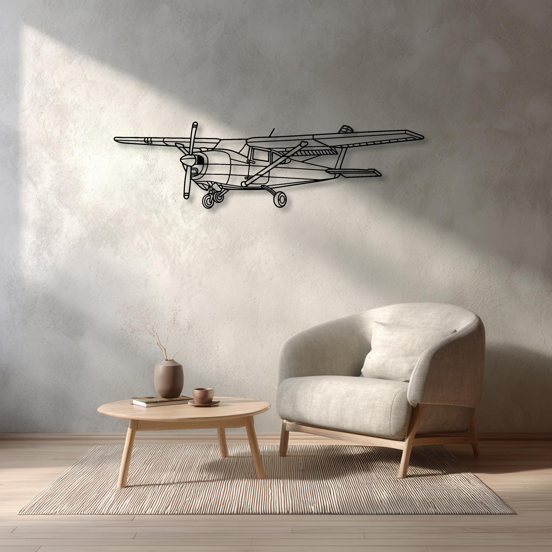 182 Skylane Front Angle Metal Aircraft Wall Art - NCP0454