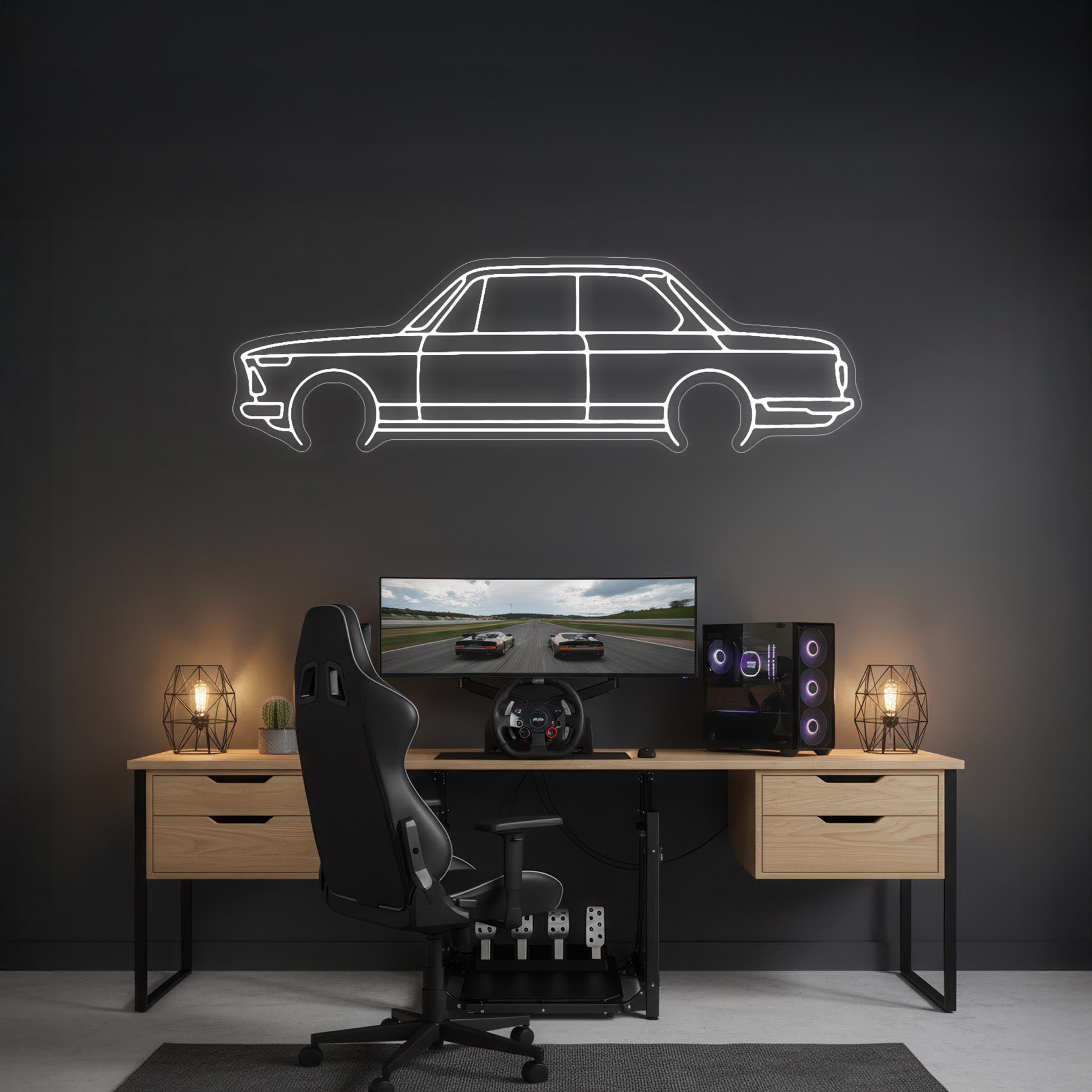 2002 1972 Neon Silhouette