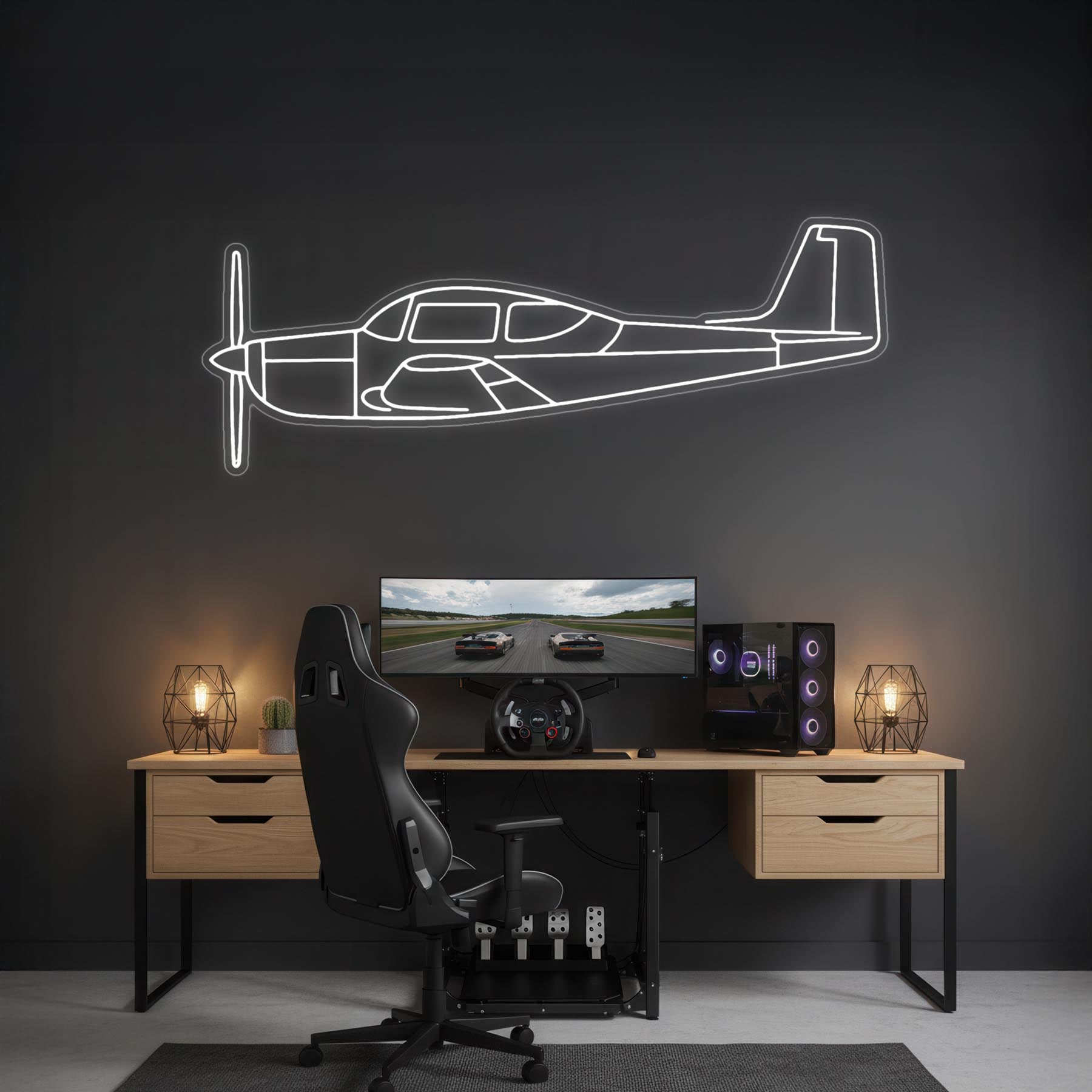 200D 1966 Neon Silhouette