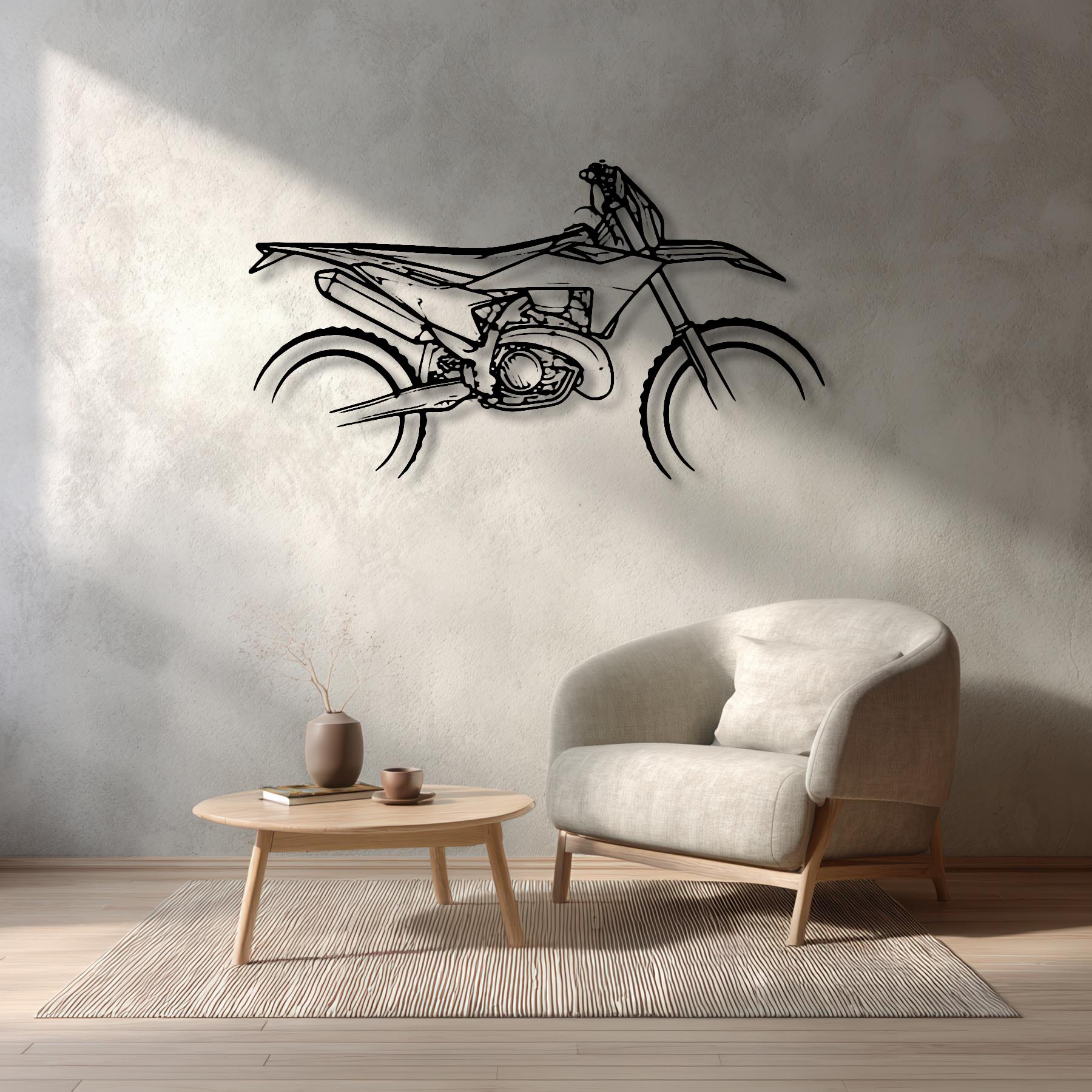 250 EXC 2020 Silhouette Metal Wall Art