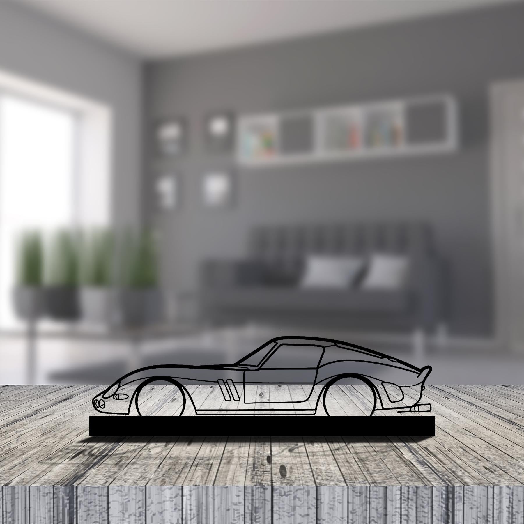 250 GTO 1965 Silhouette Metal Art Stand