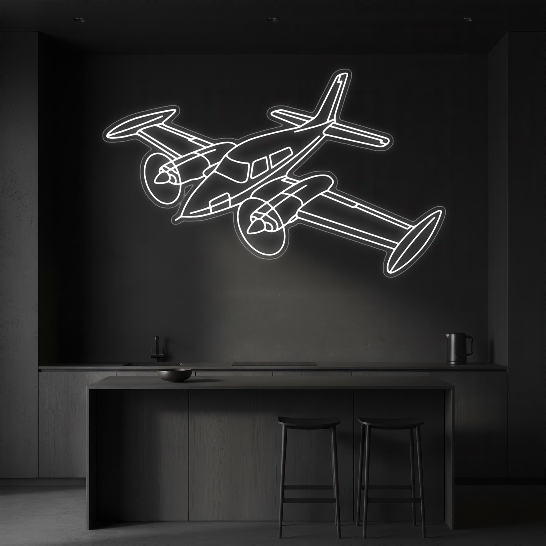 310K 1966 Angle Neon Silhouette