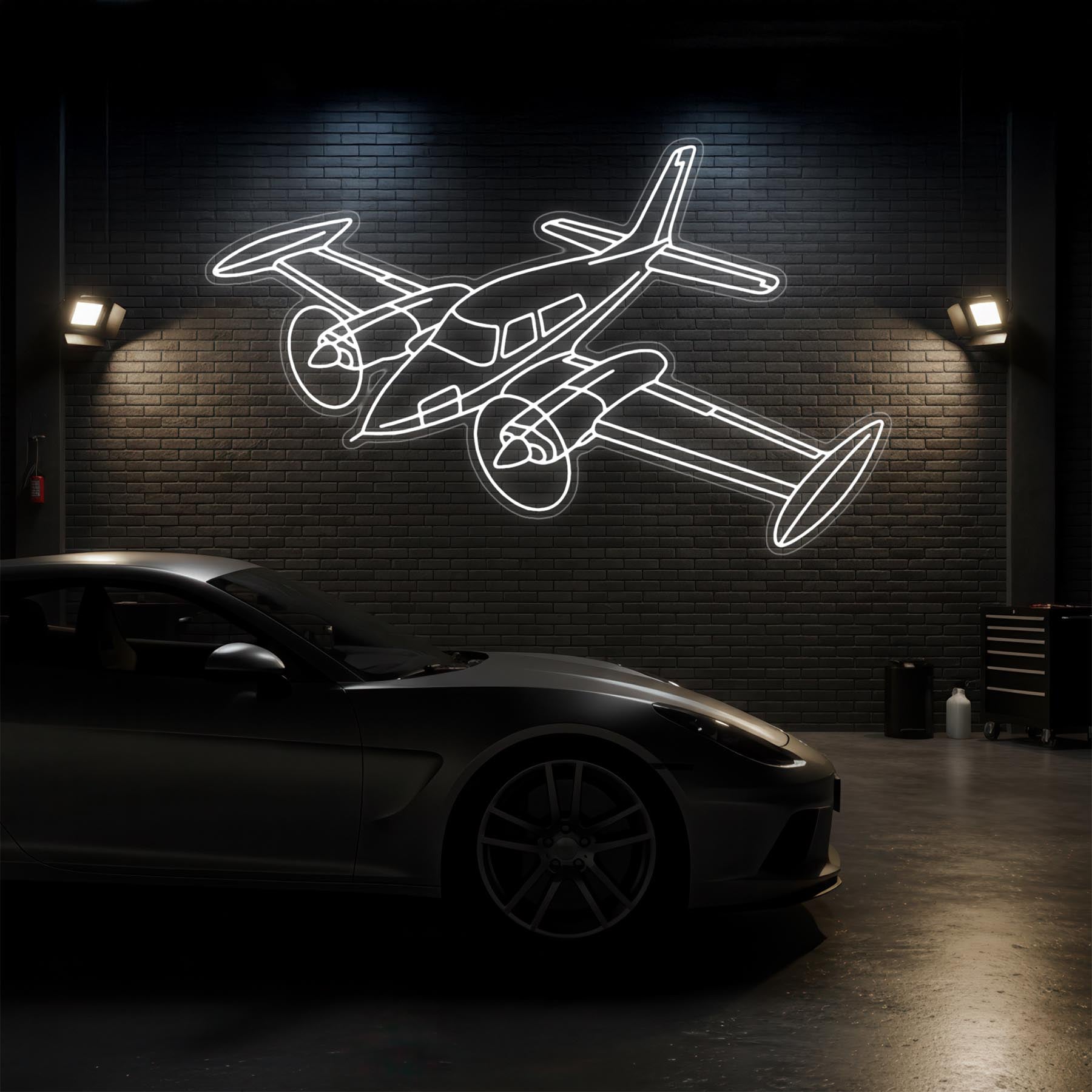 310K 1966 Angle Neon Silhouette