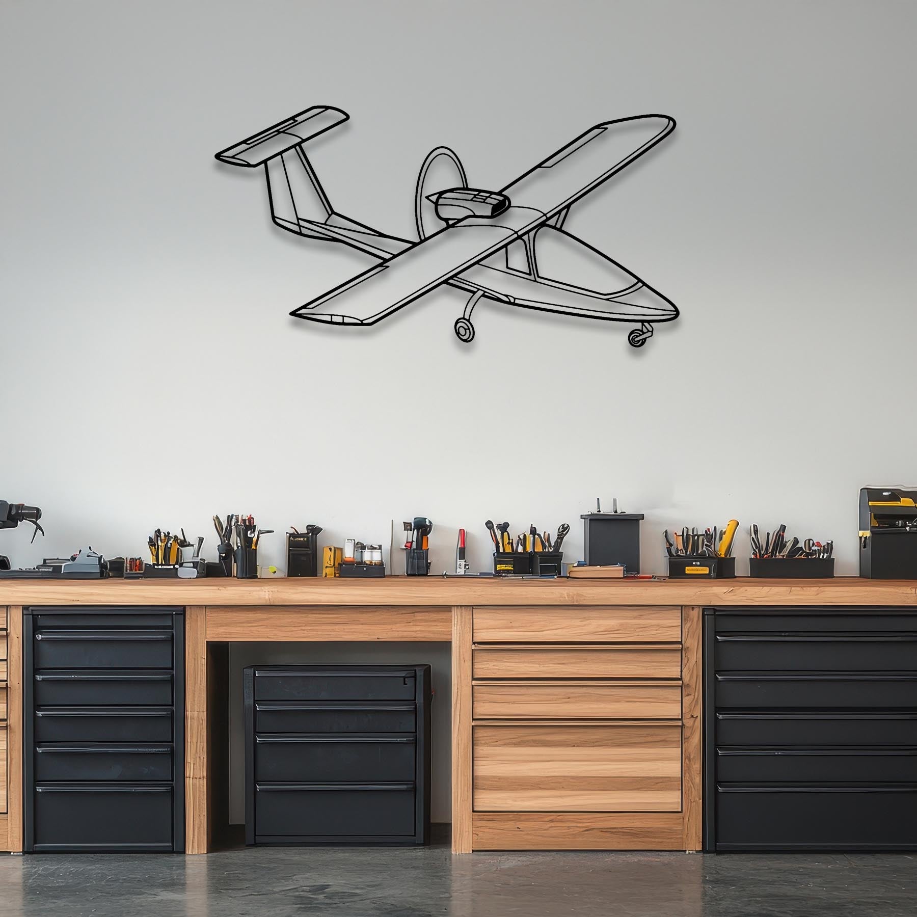 500 TF Angle Metal Aircraft Wall Art - NCP0457