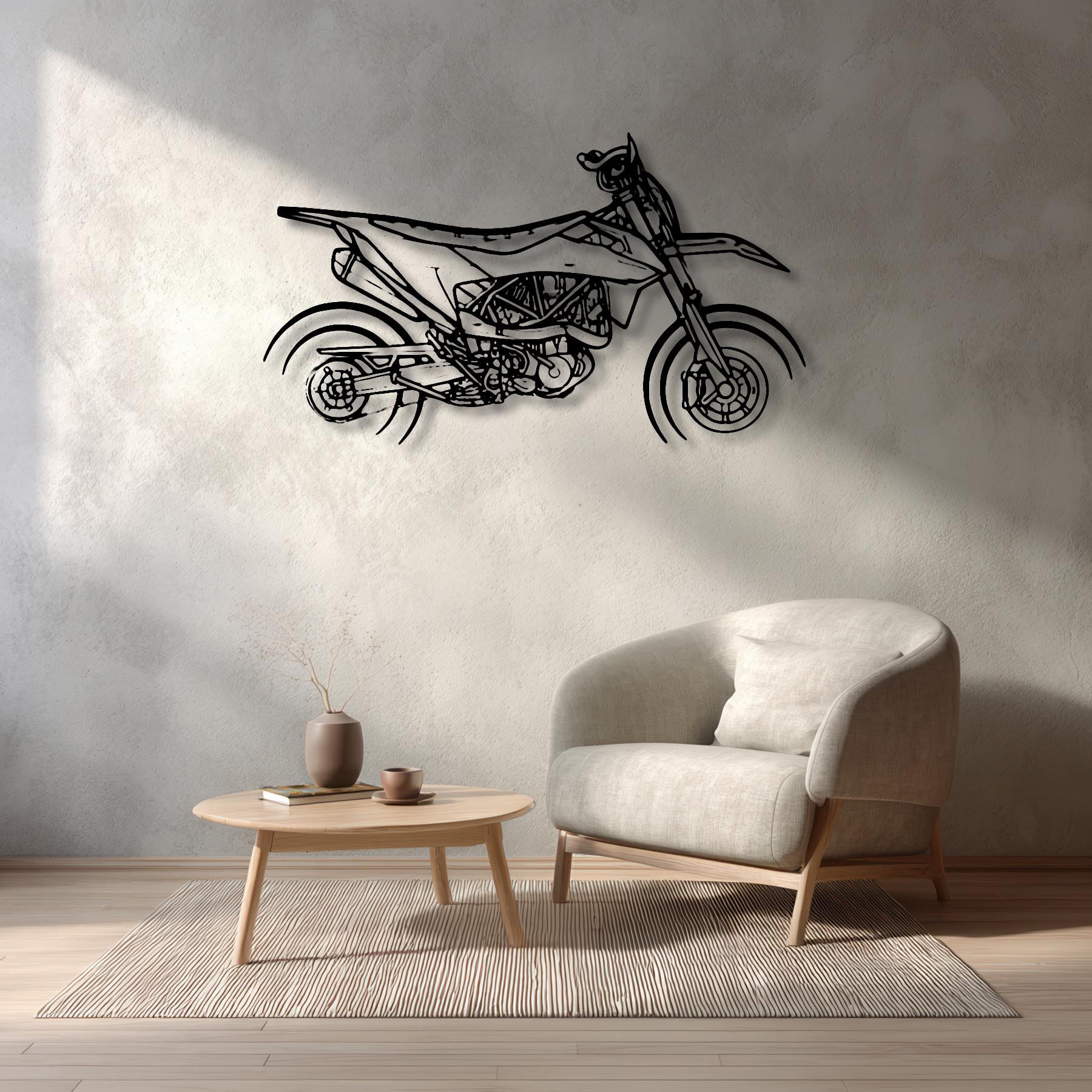 690 SMC R Silhouette Metal Wall Art