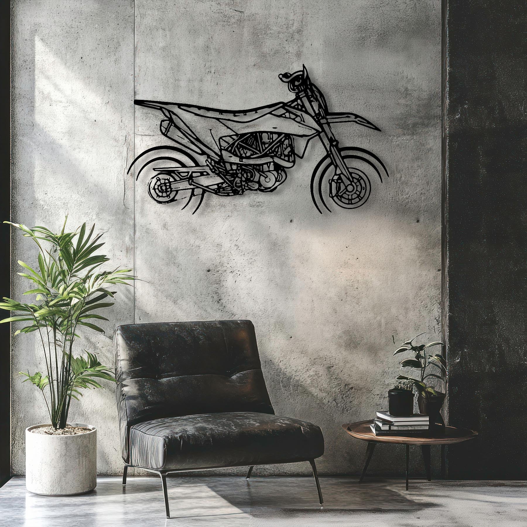 690 SMC R Silhouette Metal Wall Art