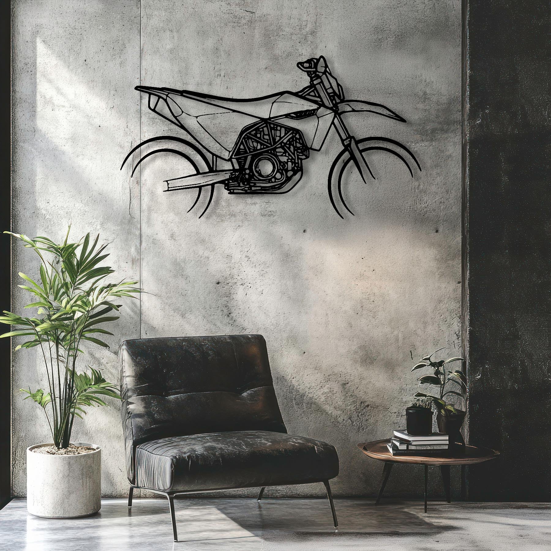 701 Supermoto 2019 Silhouette Metal Wall Art