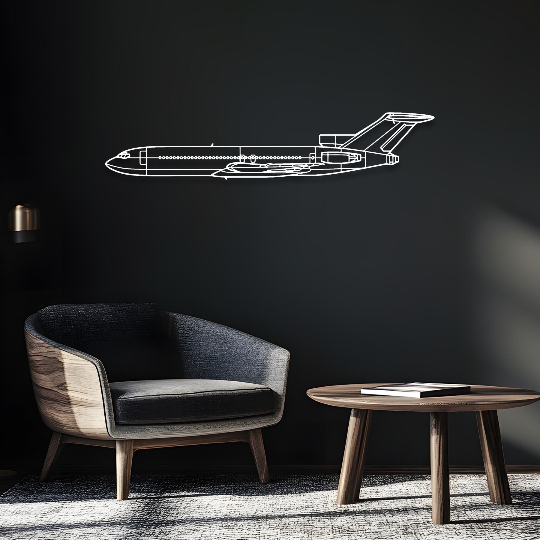 727 Metal Aircraft Wall Art - NCP0005