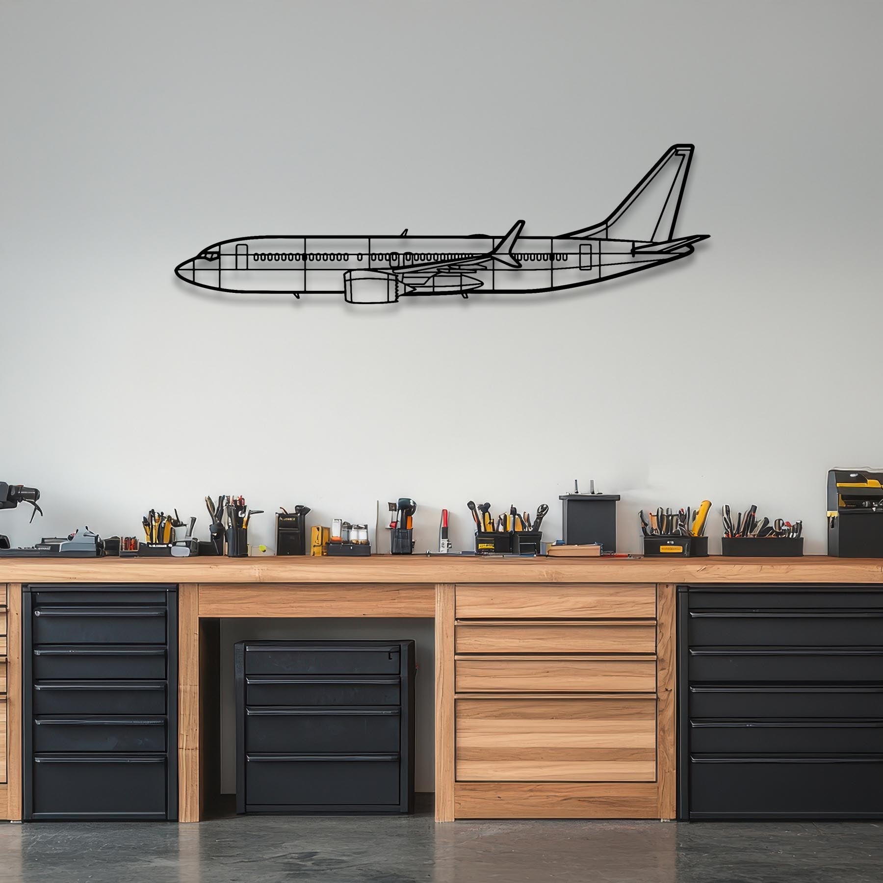 737 Metal Aircraft Wall Art - NCP0006