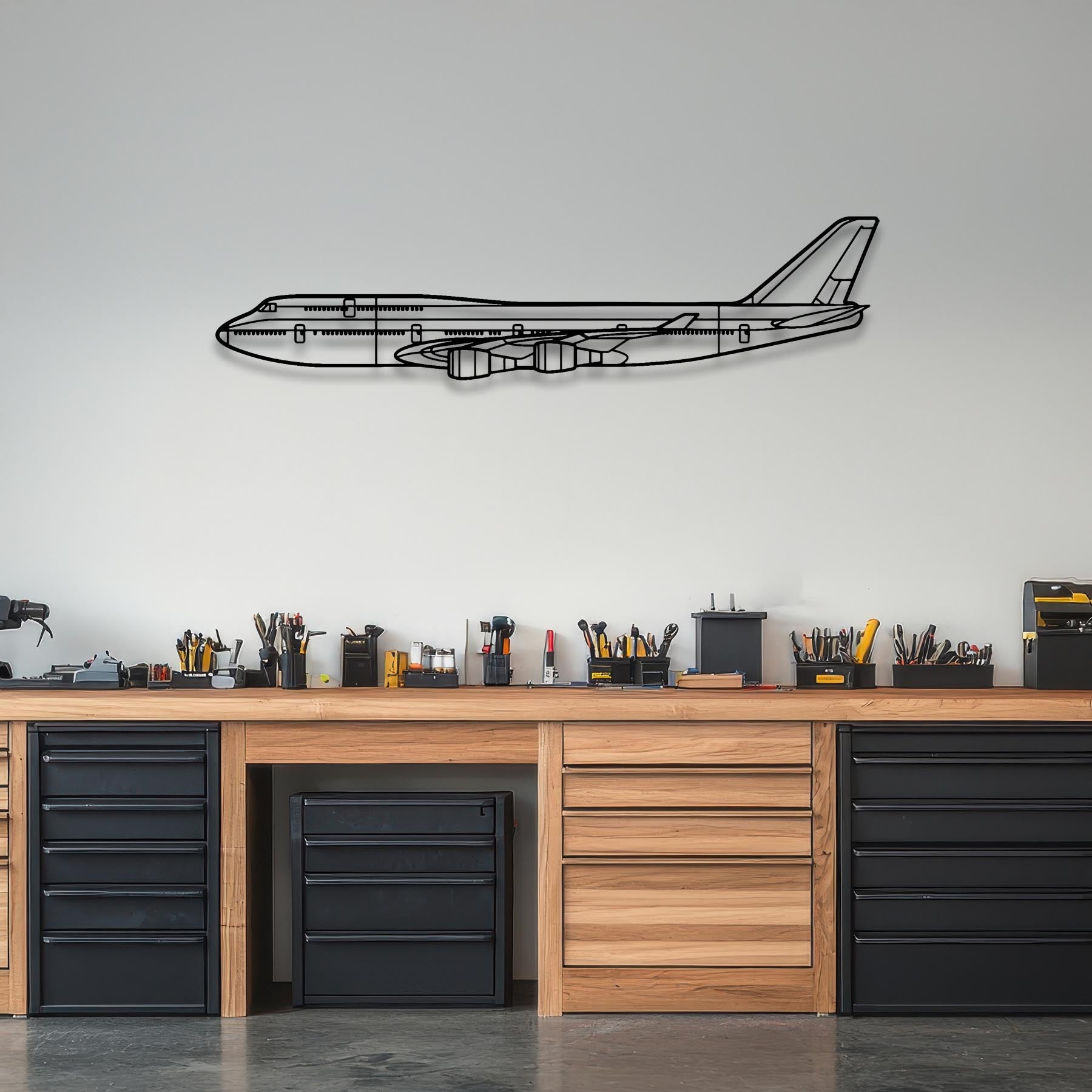 747-800 Metal Aircraft Wall Art - NCP0010