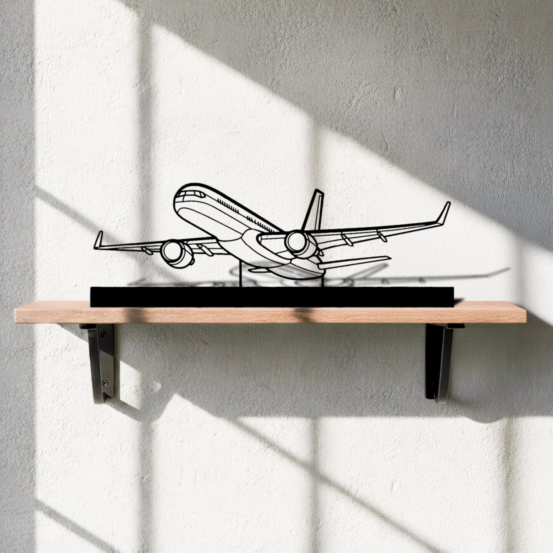 757-200 Silhouette Metal Art Stand