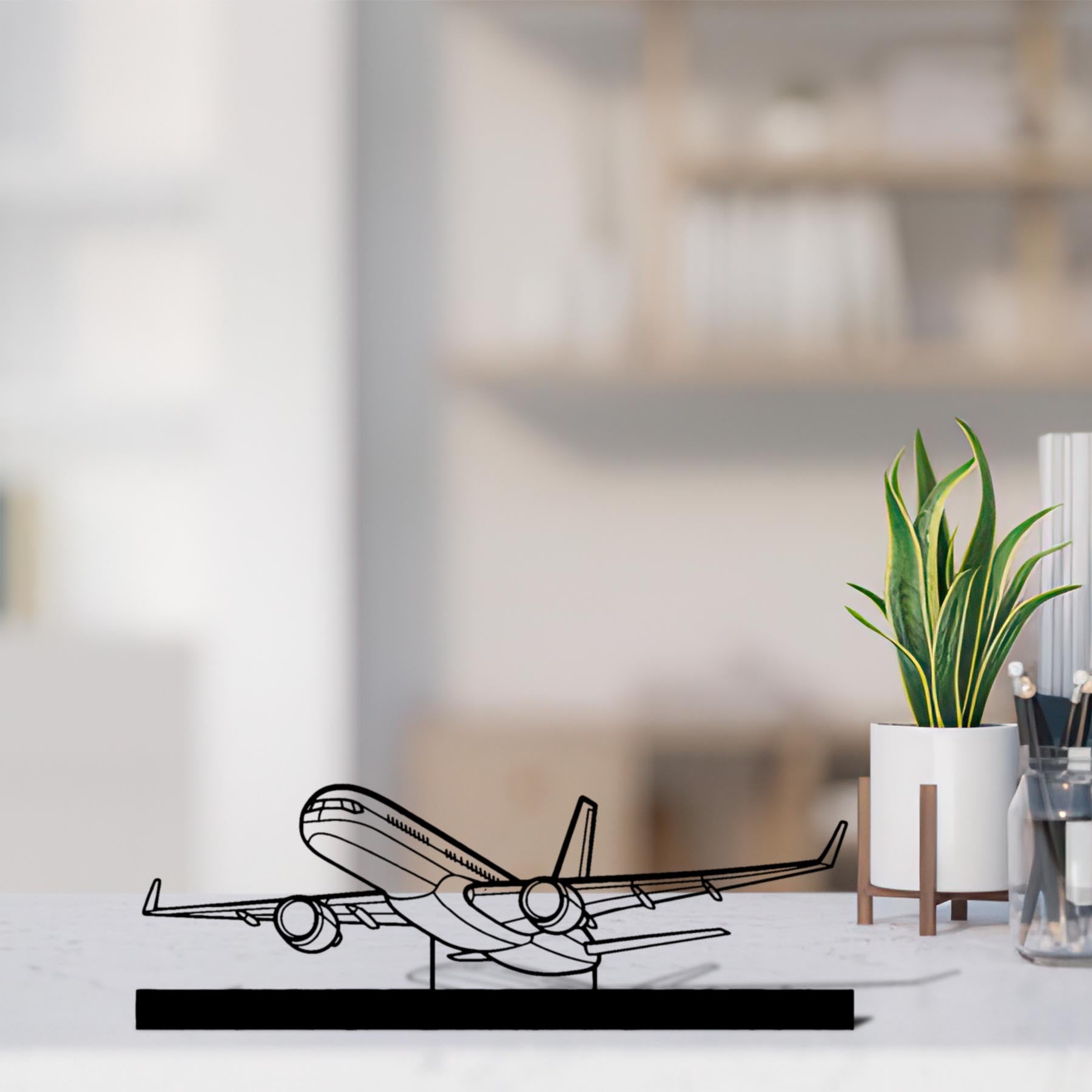 757-200 Silhouette Metal Art Stand