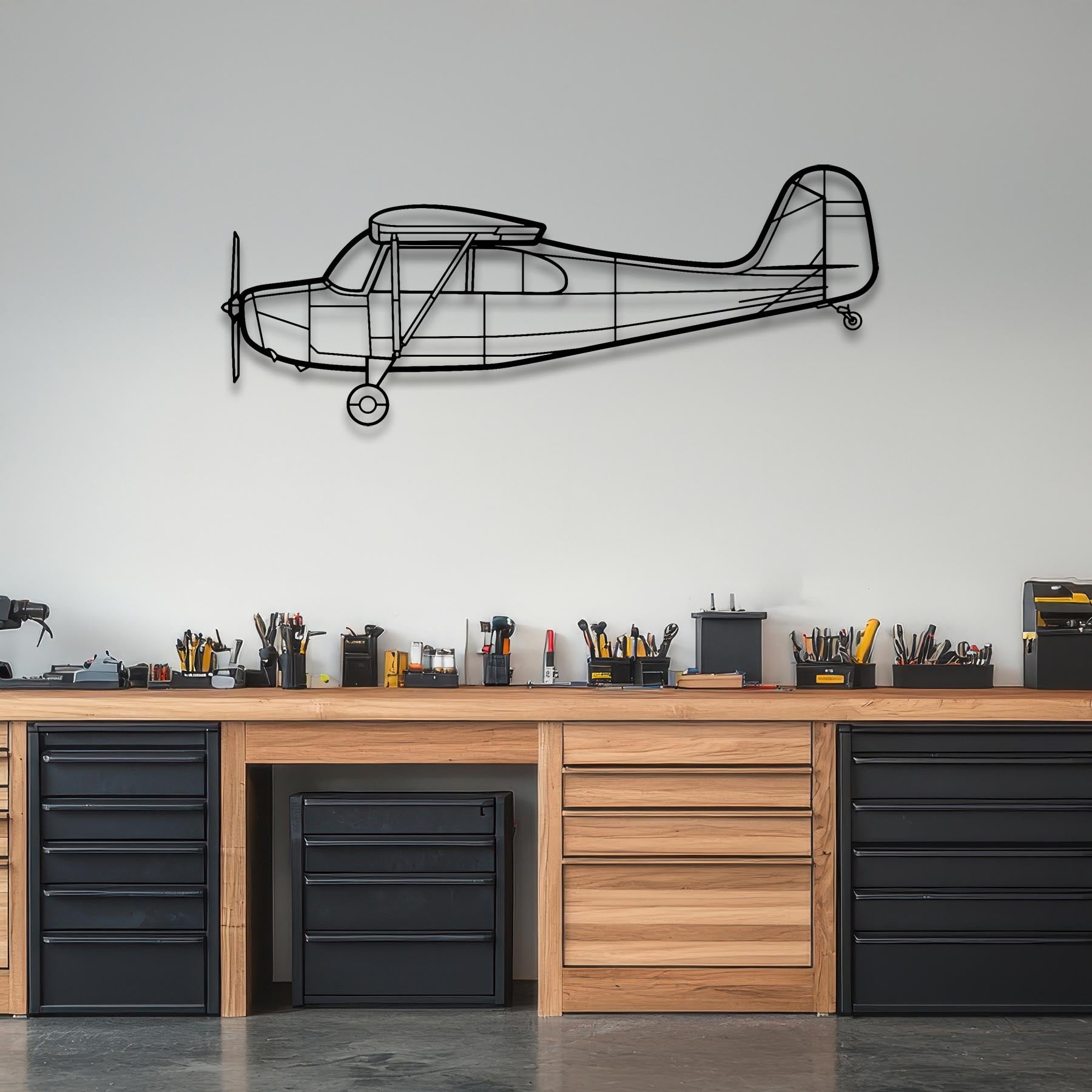 7AC Champion Metal Aircraft Wall Art - NCP0150