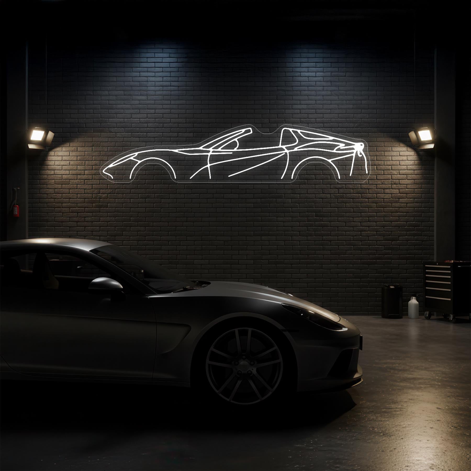 812 GTS Neon Silhouette