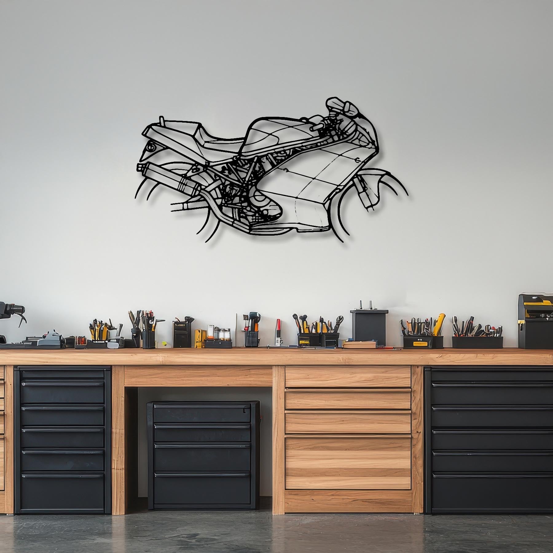 900 SS 1995 Silhouette Metal Wall Art