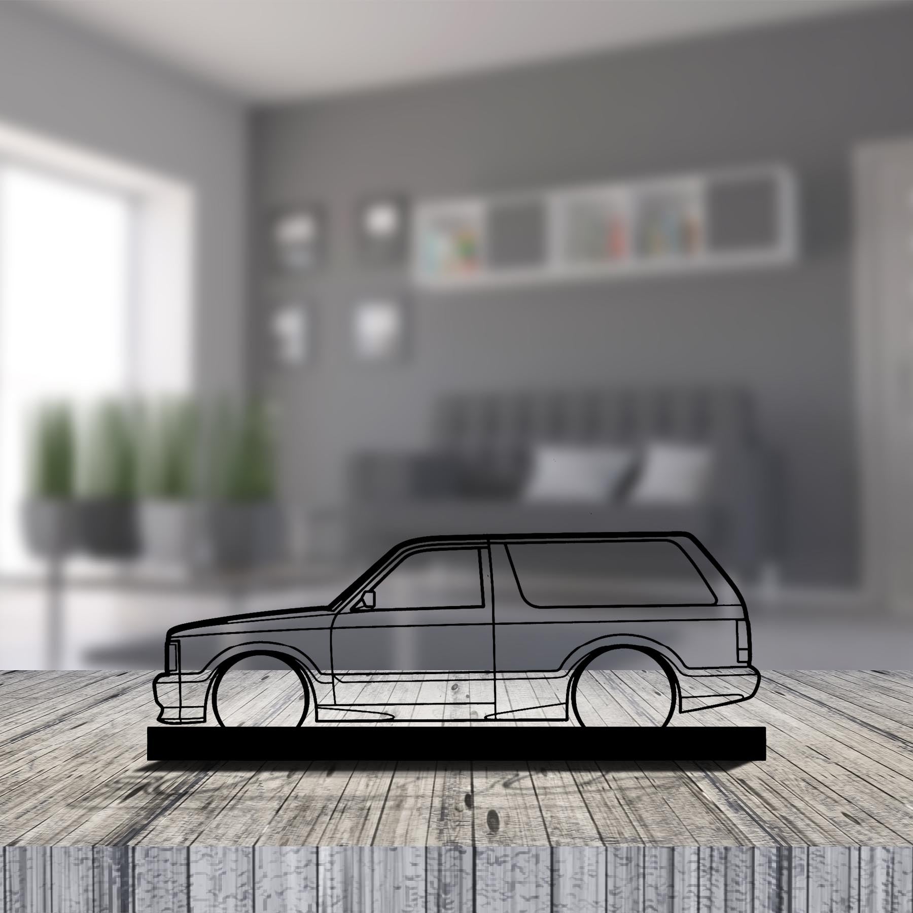 93 Typhoon Silhouette Metal Art Stand