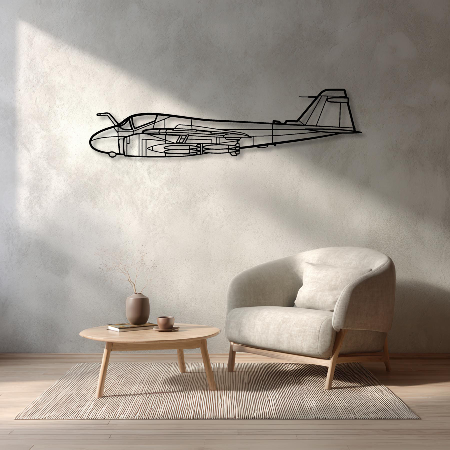 A-6 Intruder Metal Aircraft Wall Art - NCP0014