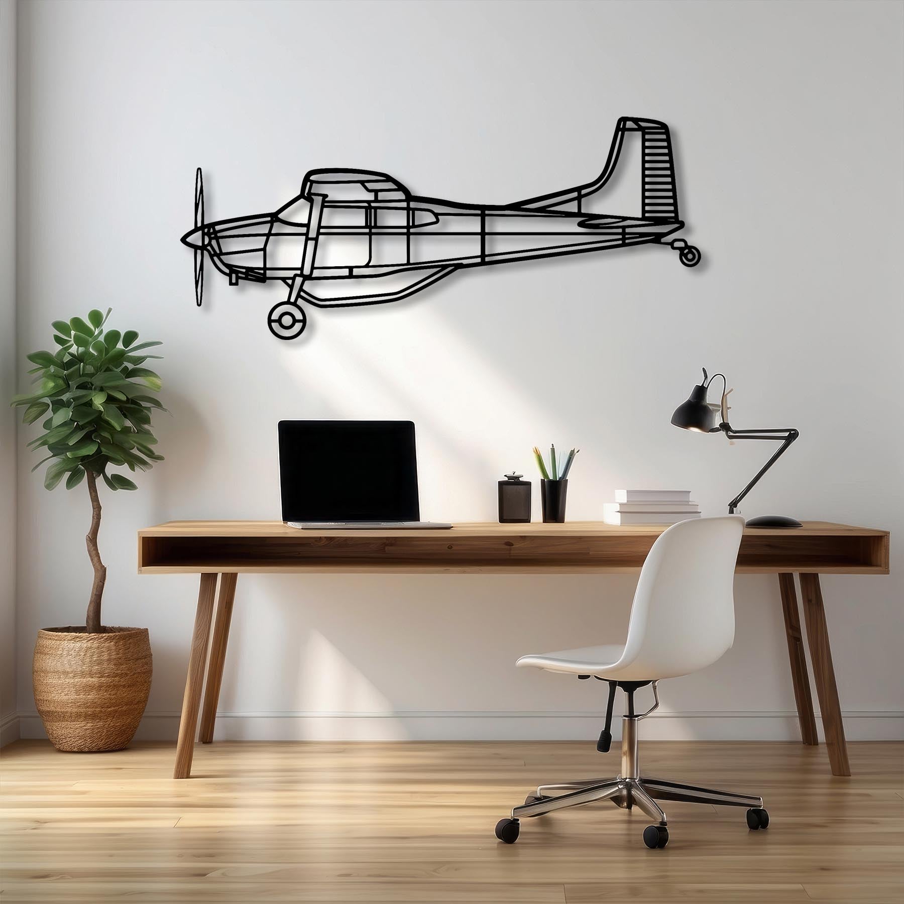 A185F Metal Aircraft Wall Art - NCP0512