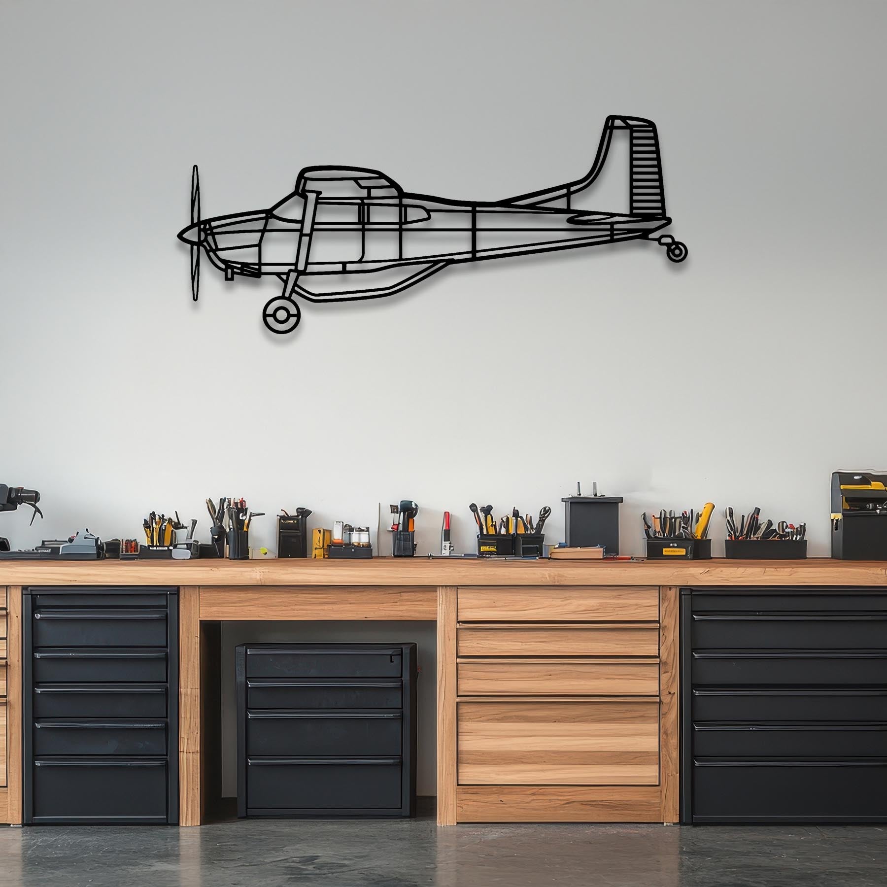 A185F Metal Aircraft Wall Art - NCP0512