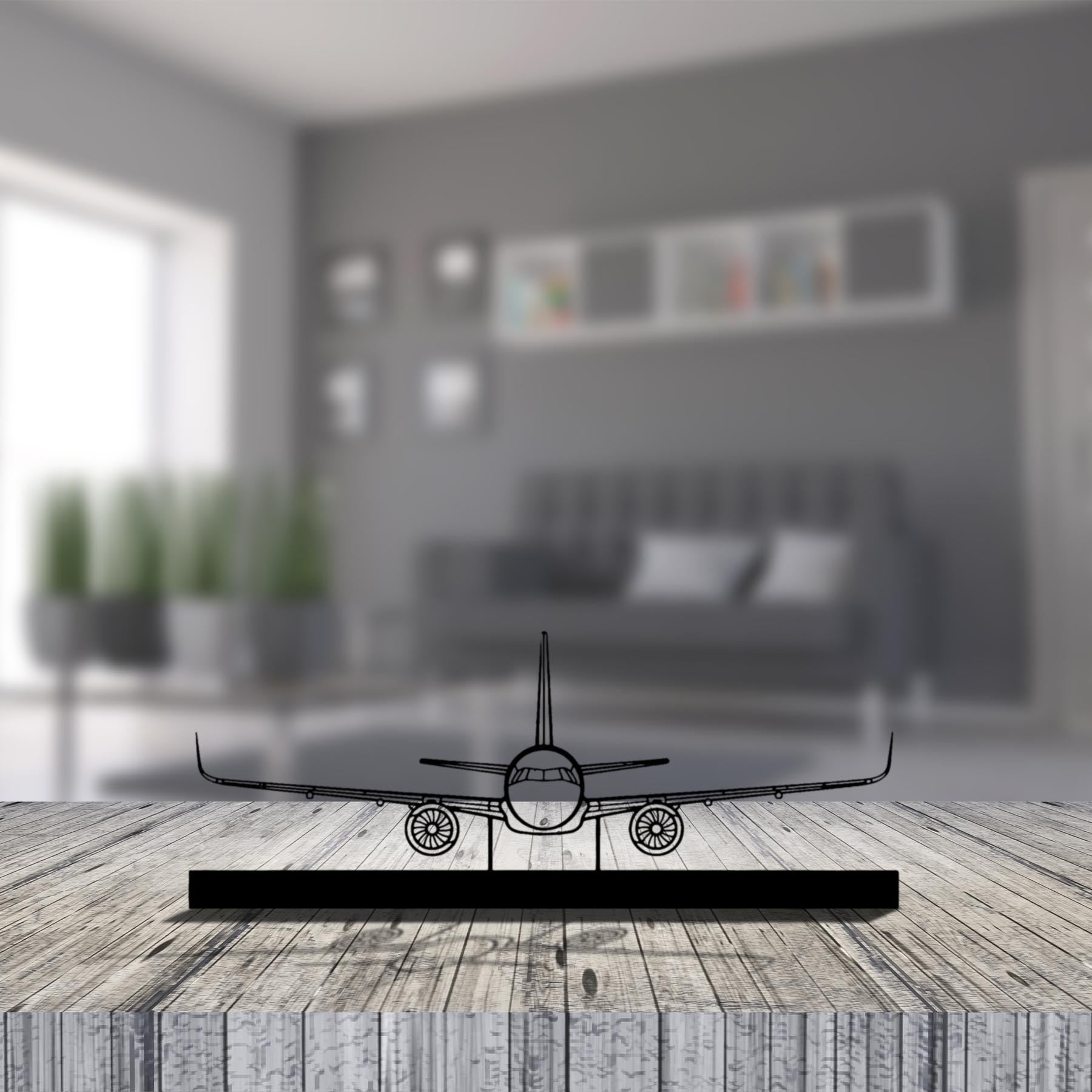 A321 Silhouette Metal Art Stand