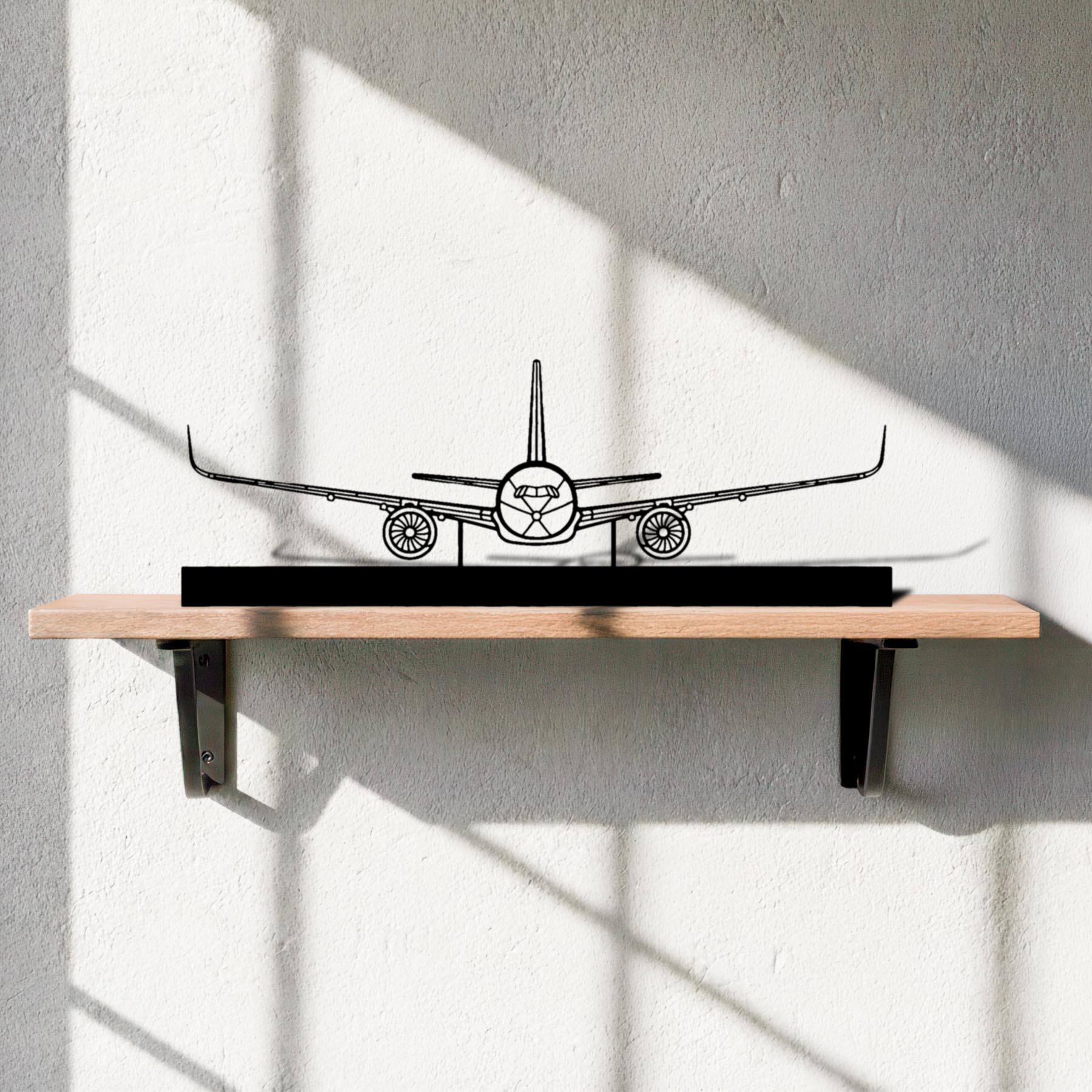 A350 Silhouette Metal Art Stand