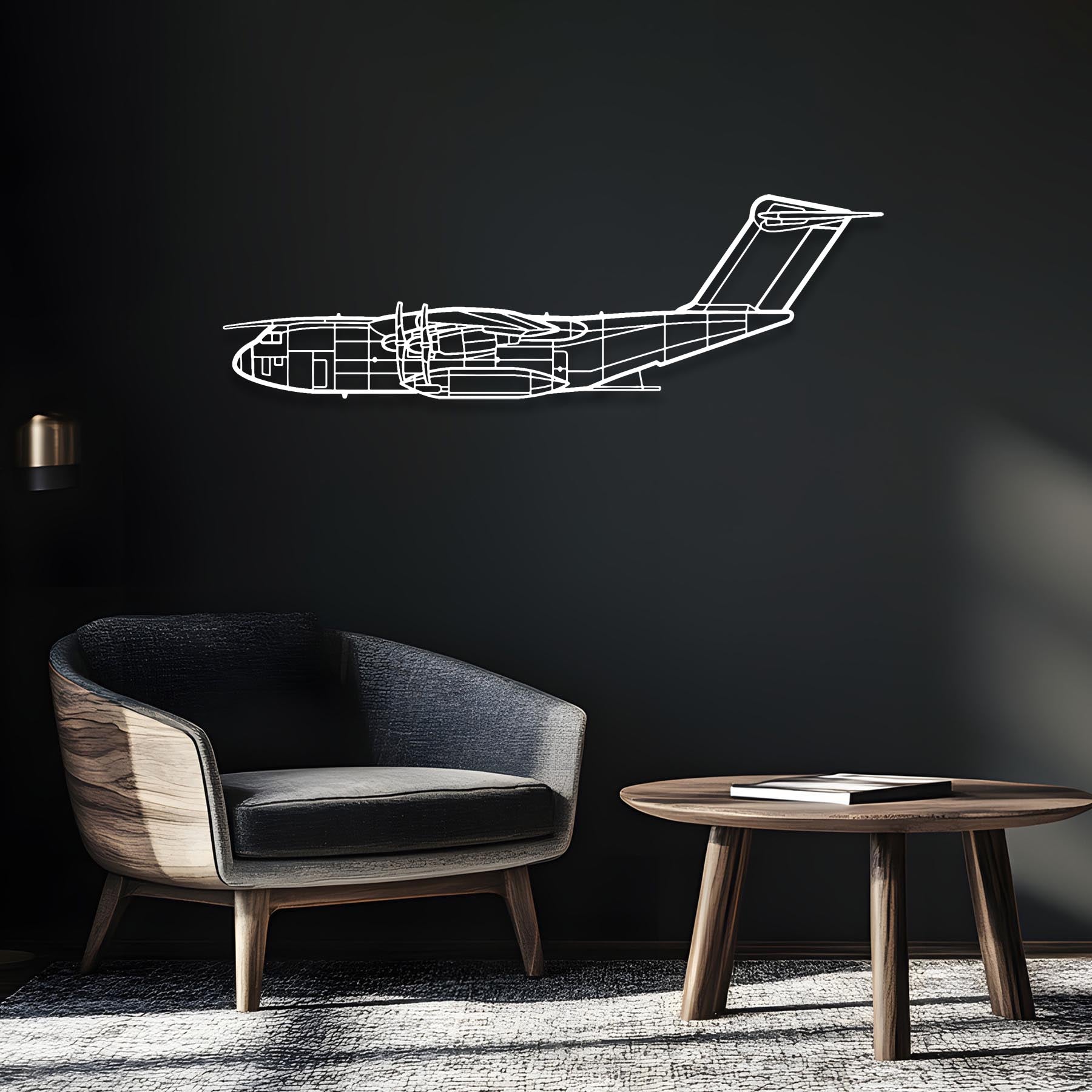 A400M Atlas Metal Aircraft Wall Art - NCP0256