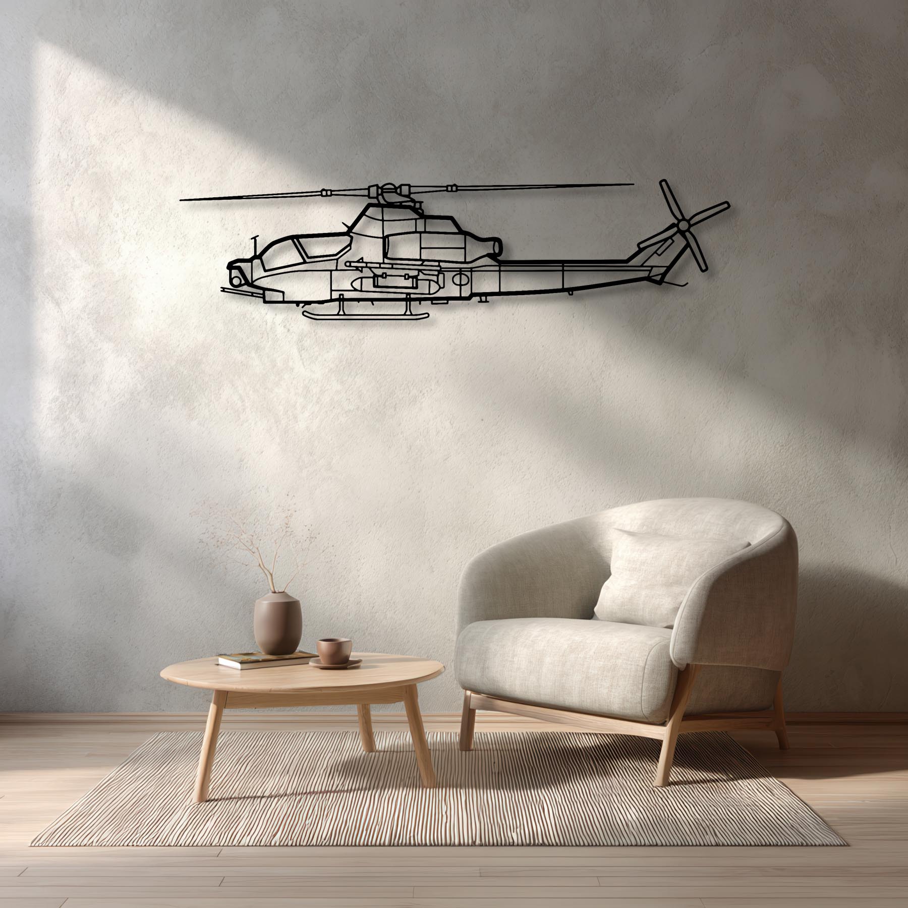 AH-1Z Viper Metal Aircraft Wall Art - NCP0024