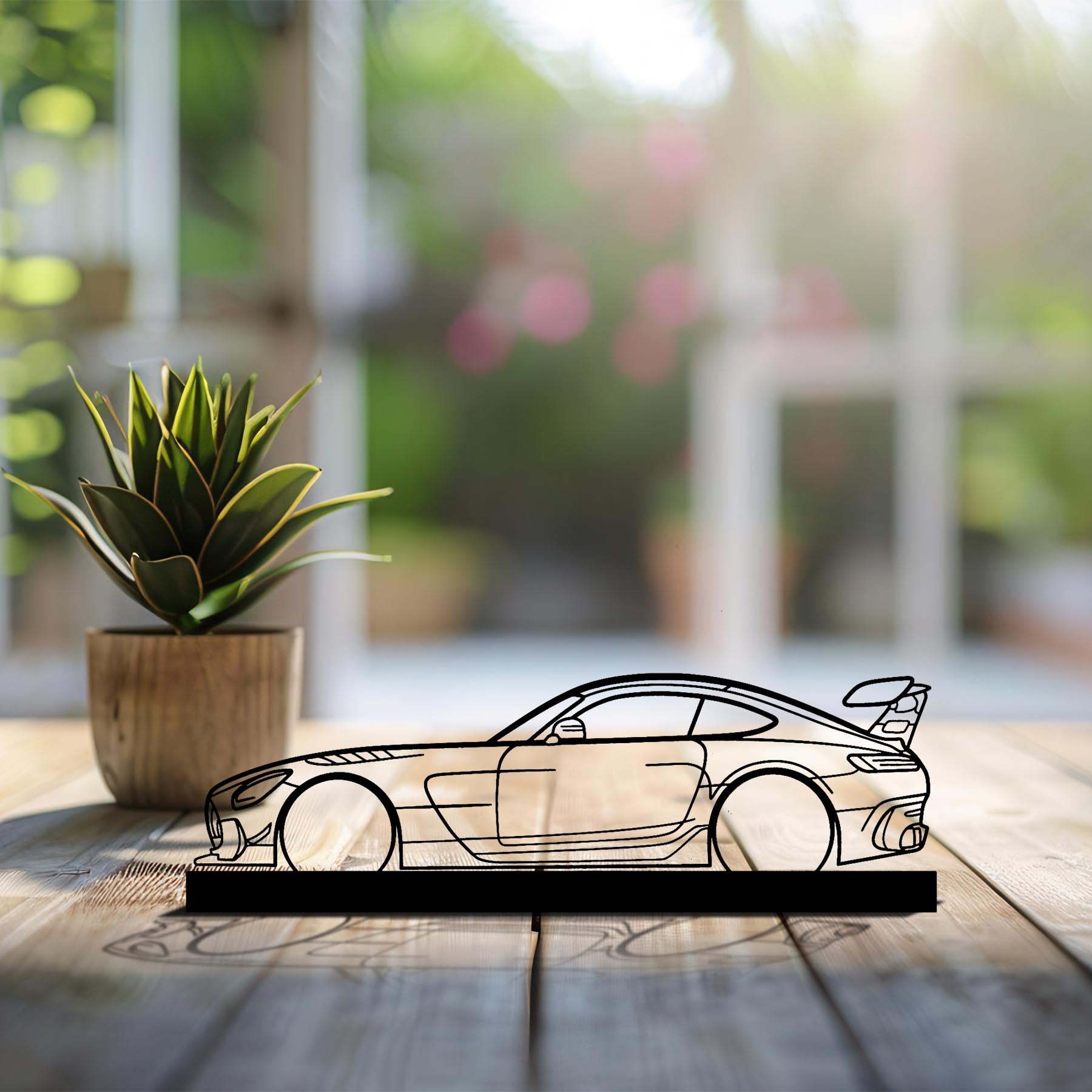 AMG GT black series Silhouette Metal Art Stand