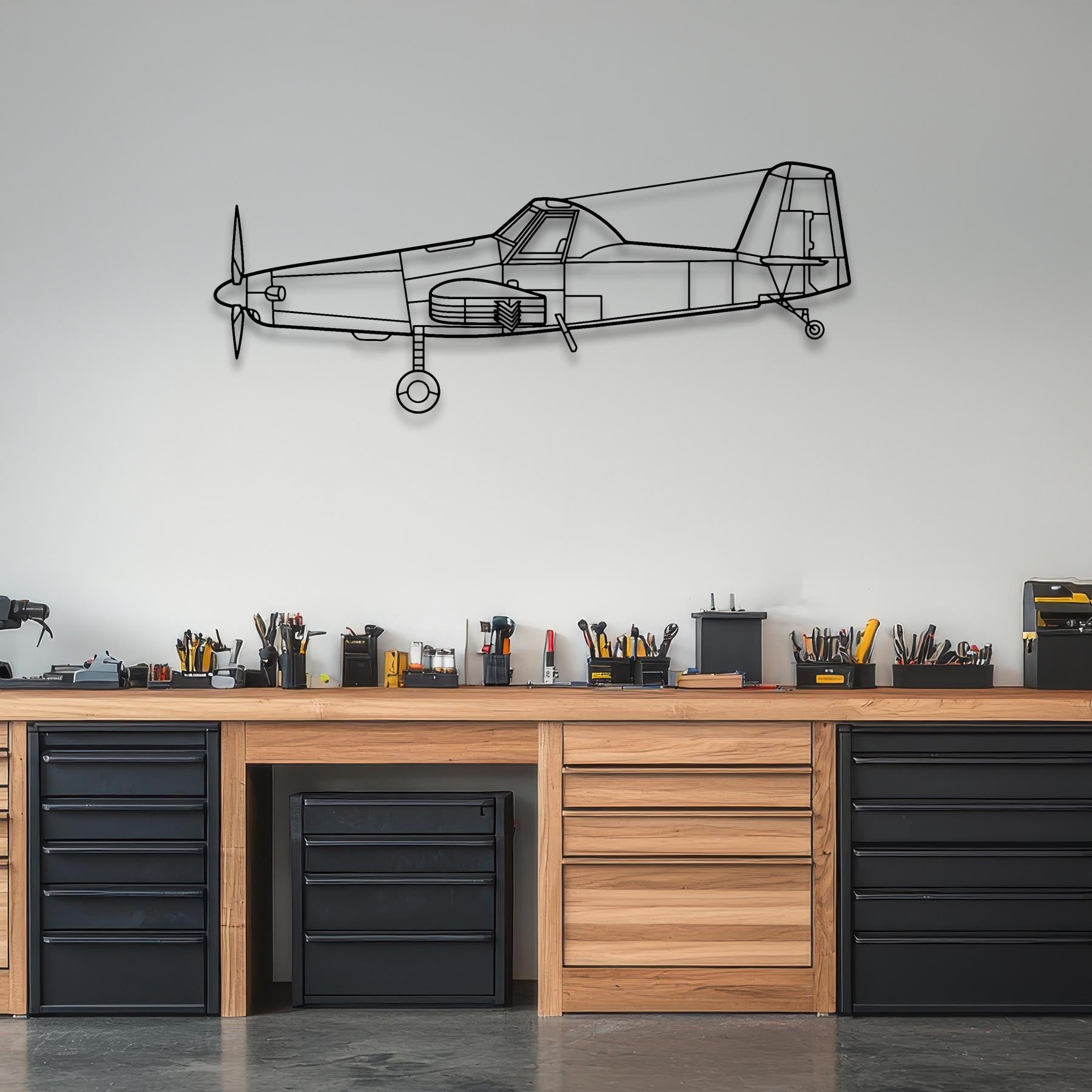 AT-500 Metal Aircraft Wall Art - NCP0462