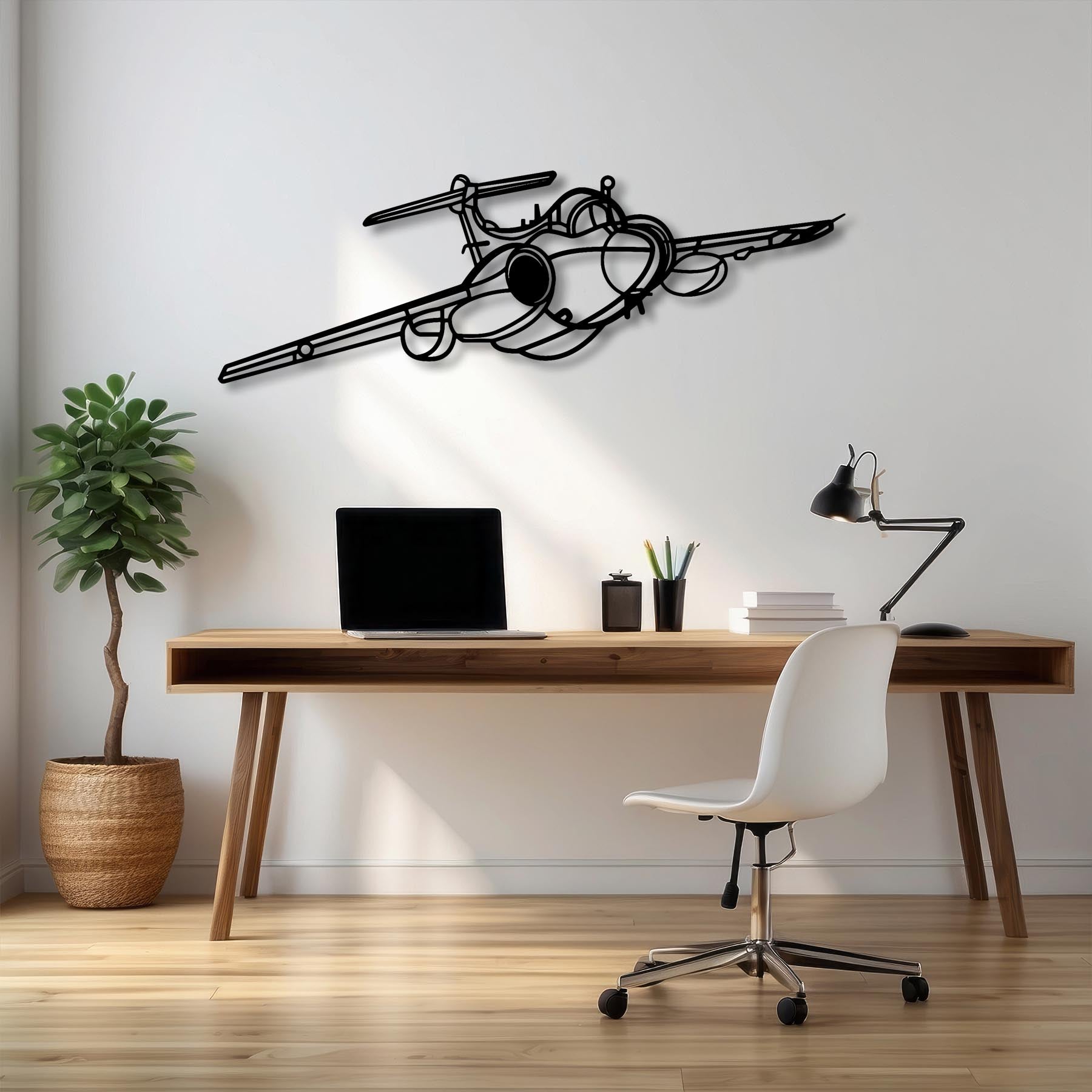 Alpha Jet Metal Aircraft Wall Art - NCP0410