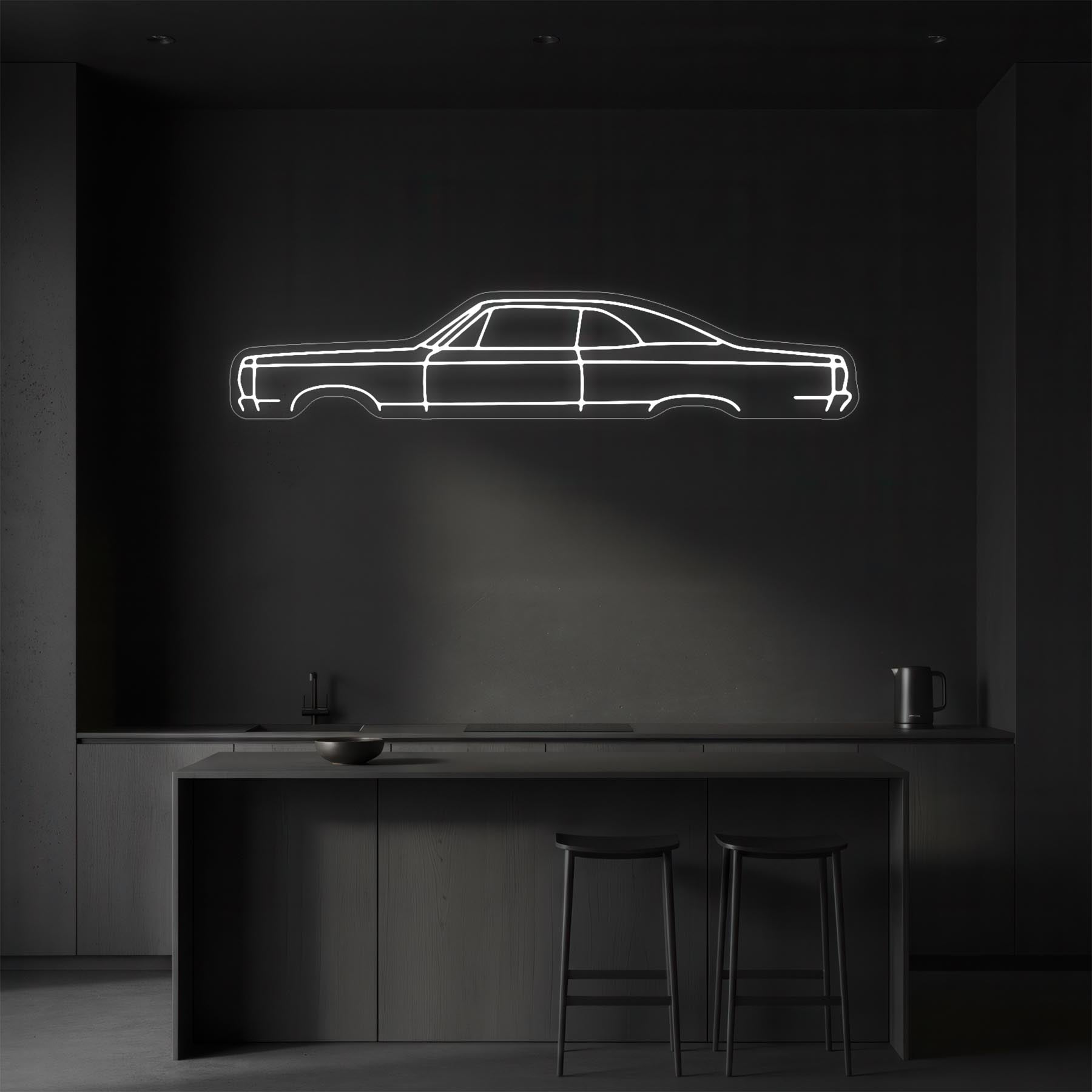 Ambassador 1968 Neon Silhouette