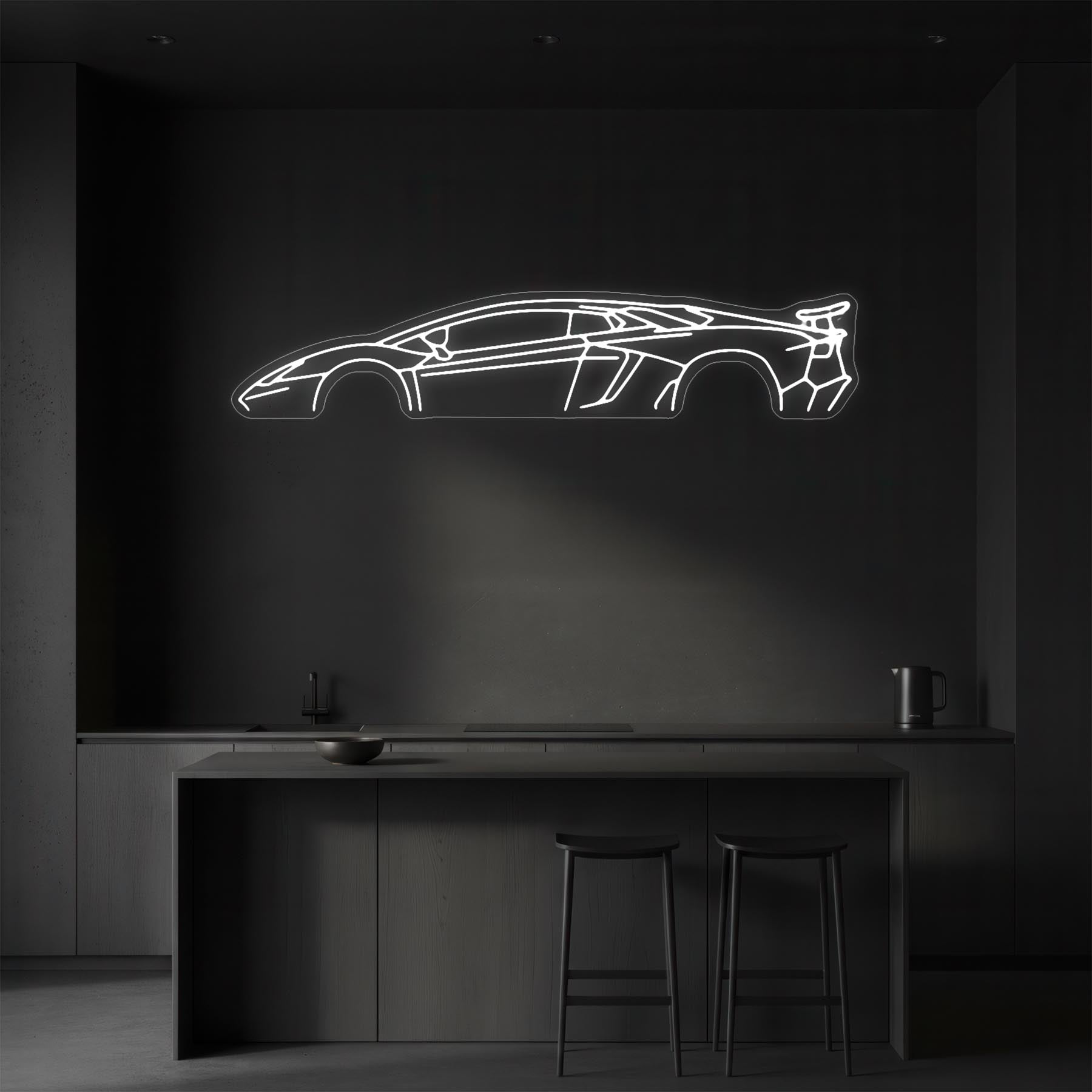 Aventador SV Neon Silhouette