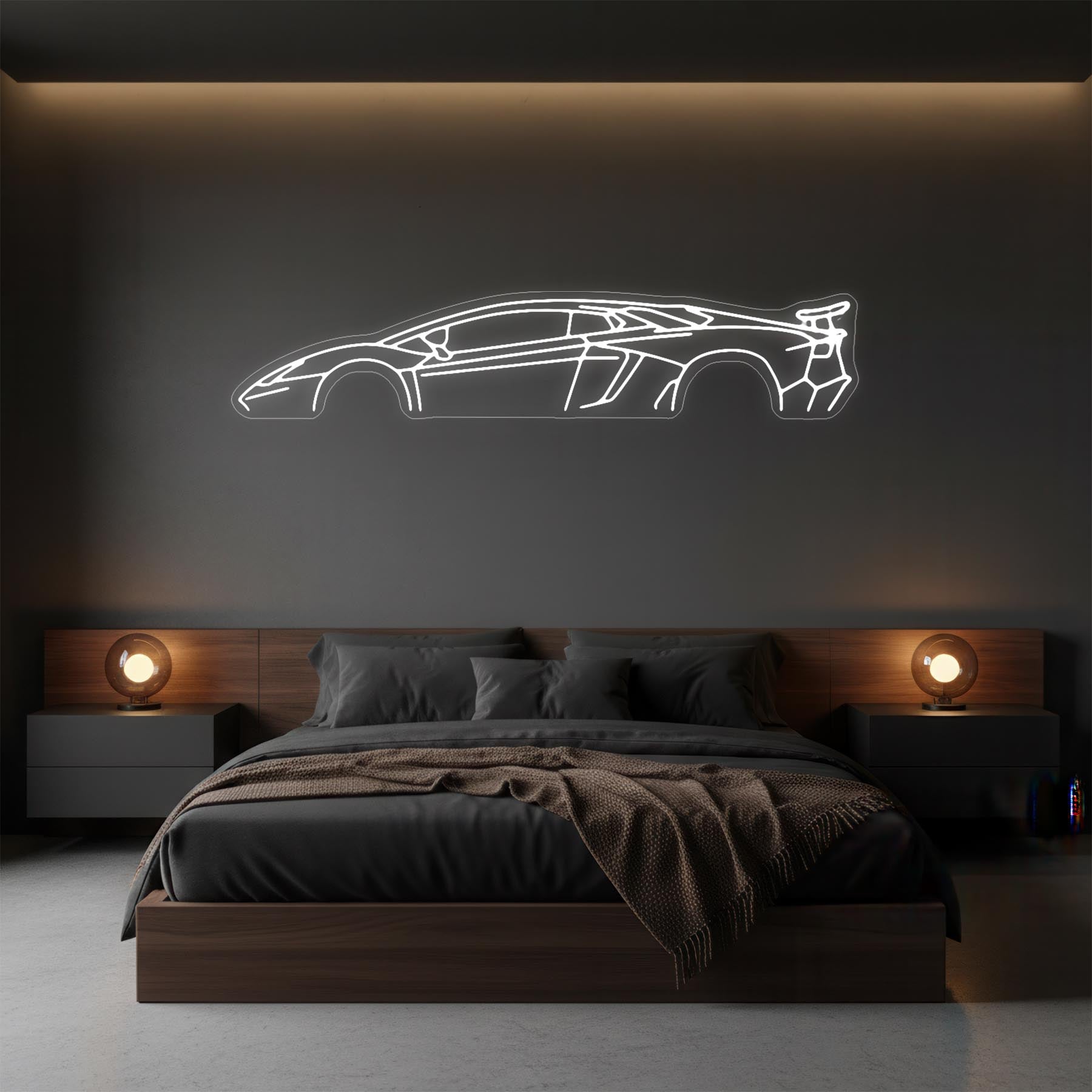 Aventador SV Neon Silhouette