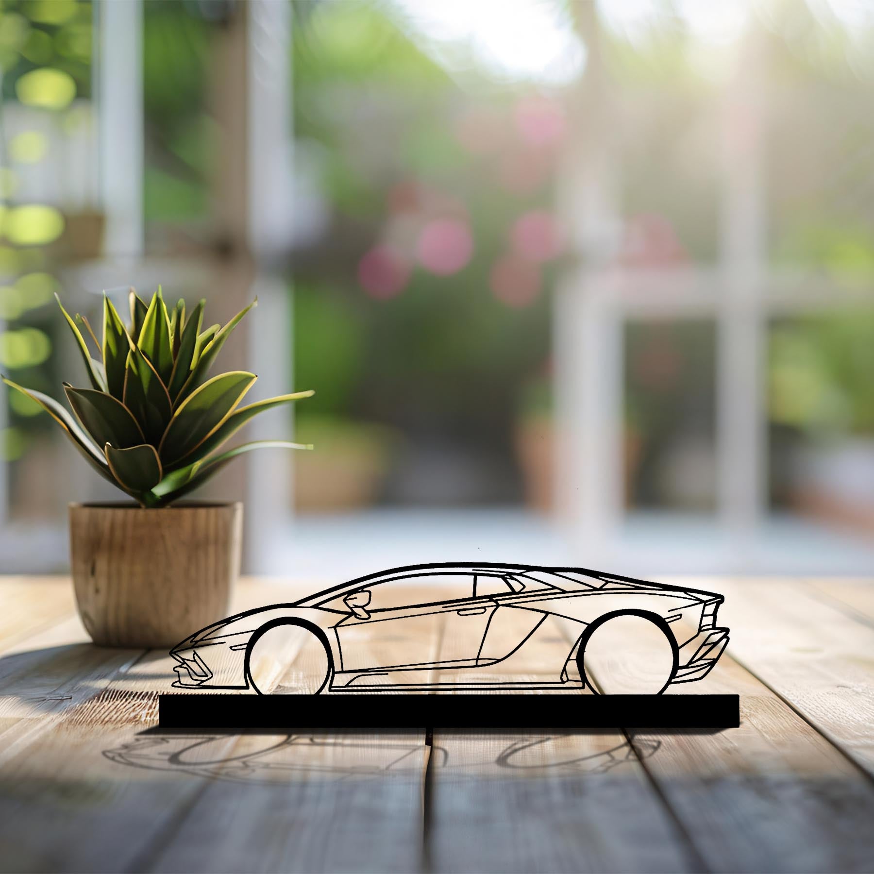 Aventador S 2019 Silhouette Metal Art Stand