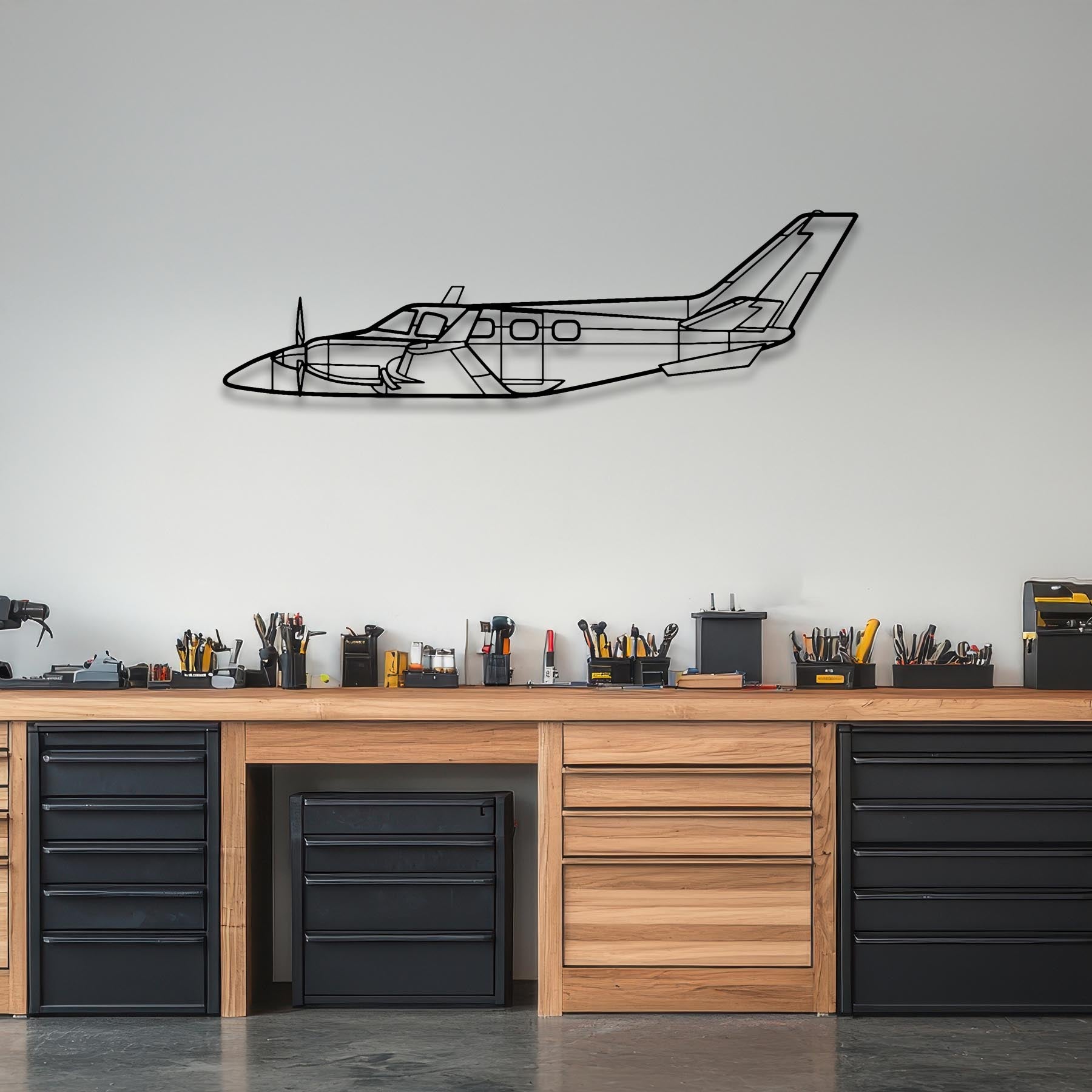 B60 Duke Metal Aircraft Wall Art - NCP0412