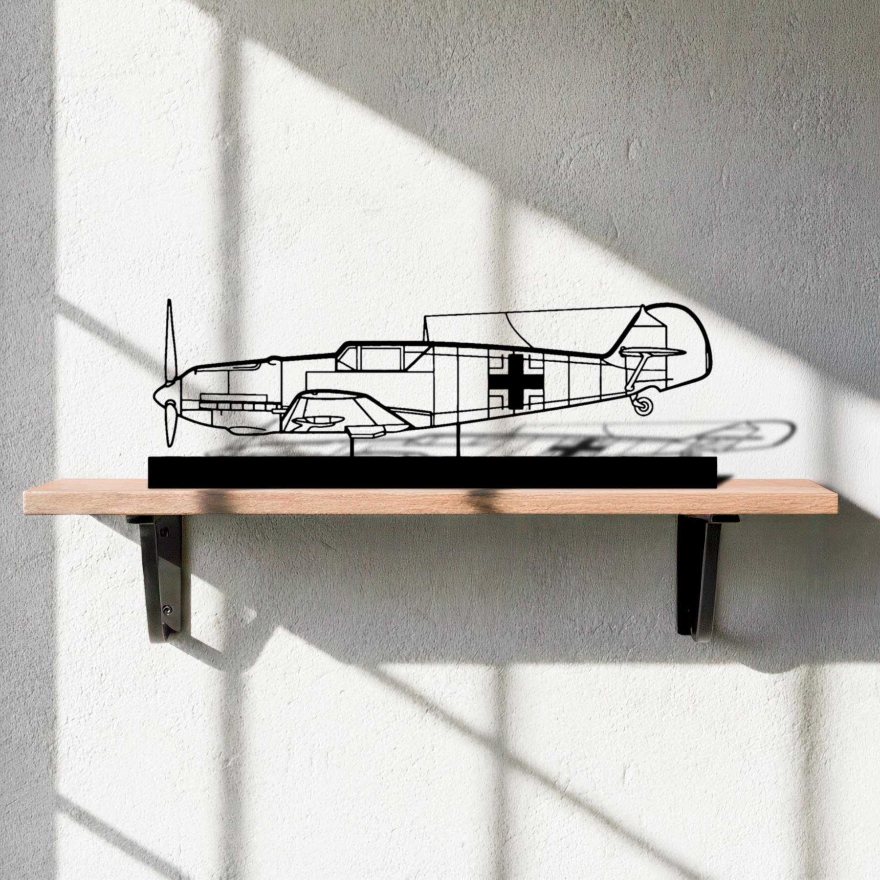 BF109 Silhouette Metal Art Stand