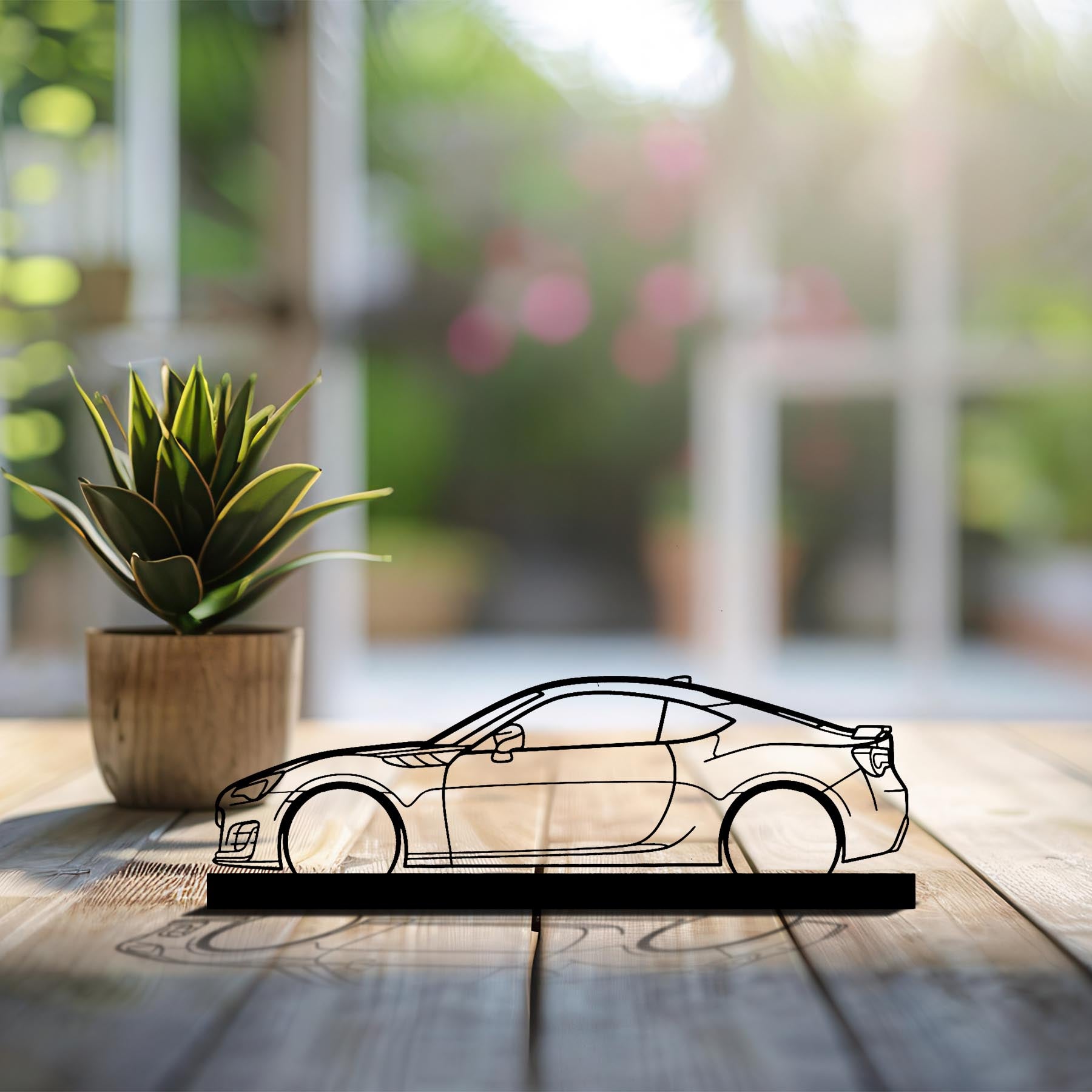 BRZ Silhouette Metal Art Stand