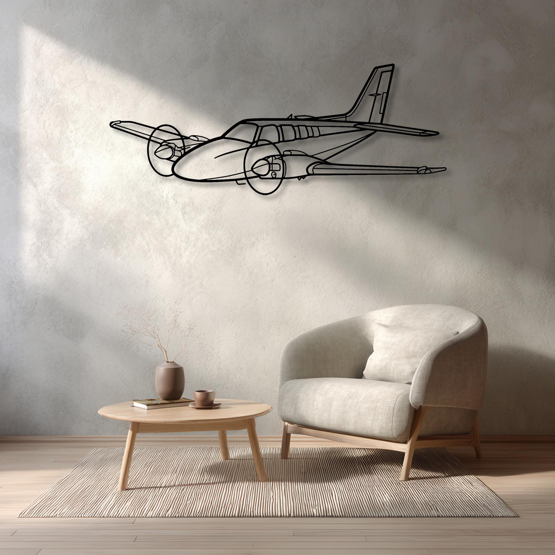 Baron 58 Metal Aircraft Wall Art - NCP0034