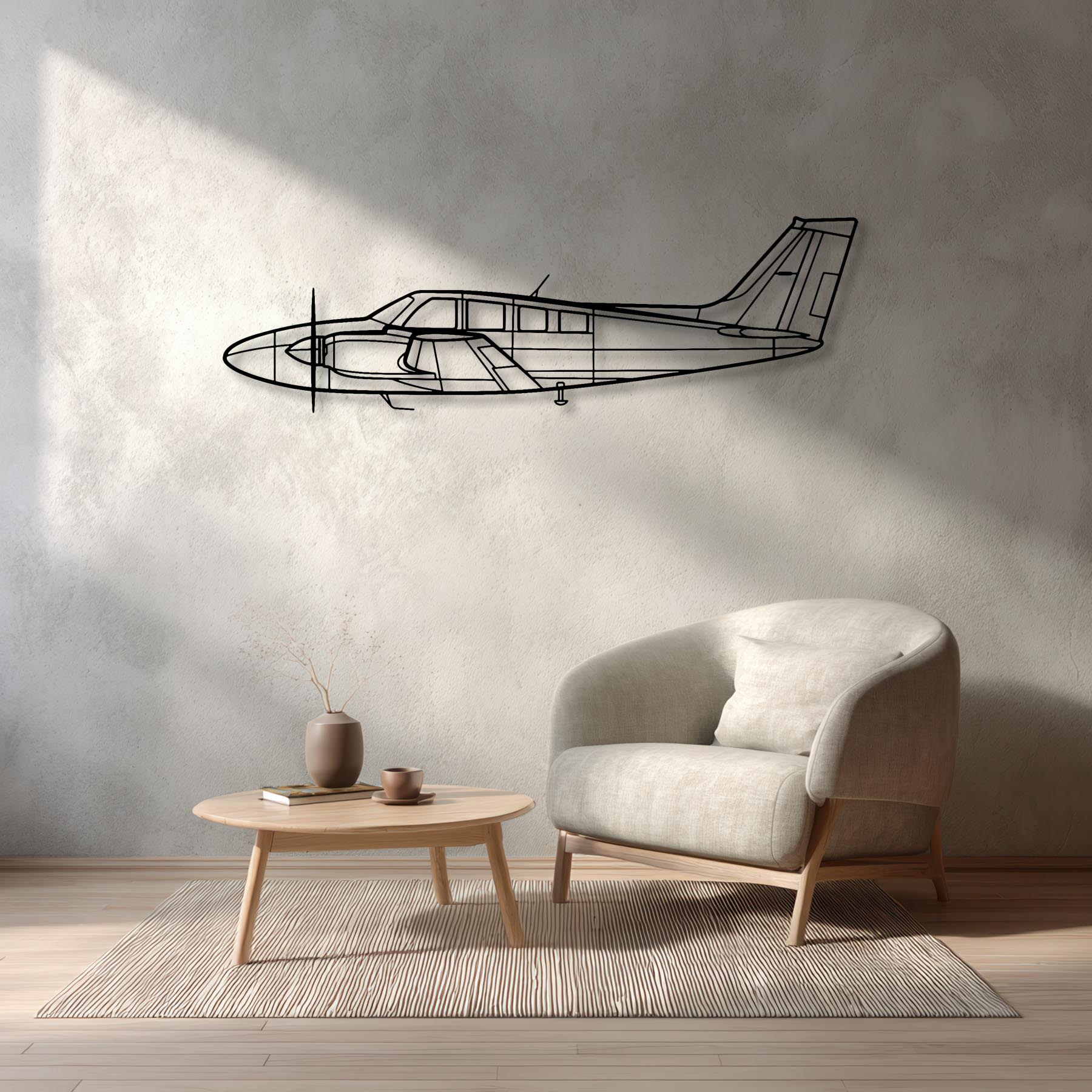 Baron G58 Metal Aircraft Wall Art - NCP0466
