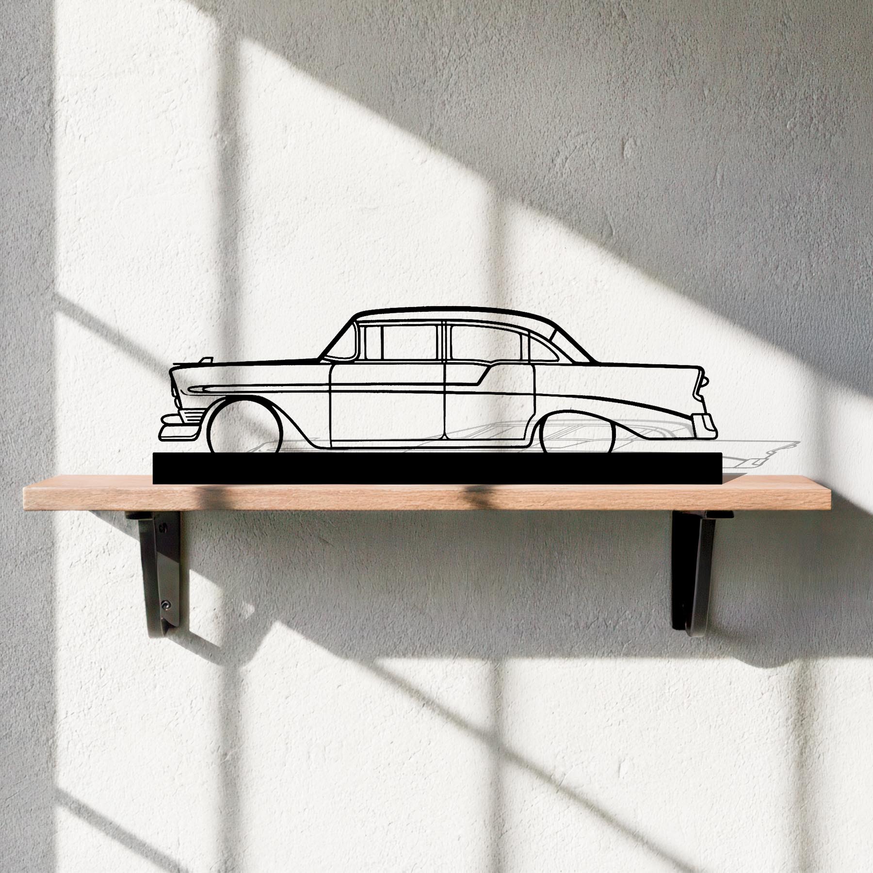 Bel Air 1956 Silhouette Metal Art Stand