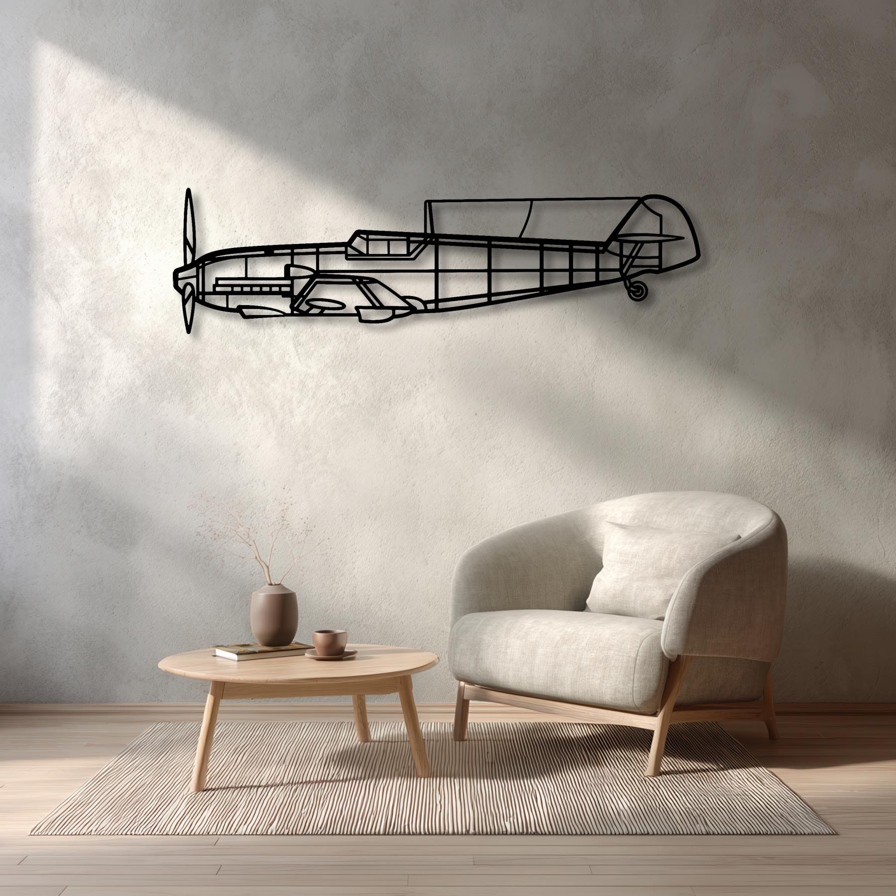 Bf 109E-3 Metal Aircraft Wall Art - NCP0523